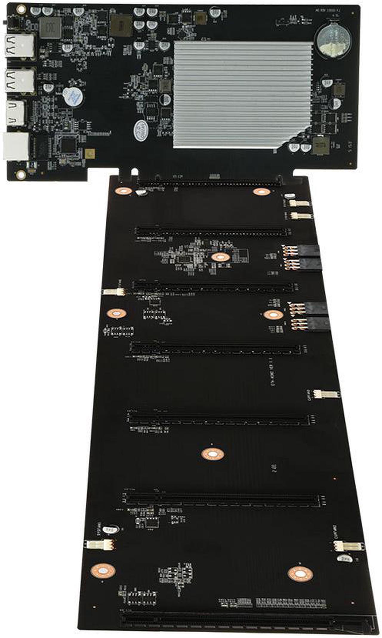 Alt view image 3 of 5 - ETH-HSW2 Mining Motherboard 6 GPU 70mm Spacing Riserless Cryptocurrency Mining Mine Plate Ethereum Crypto Miner Rig