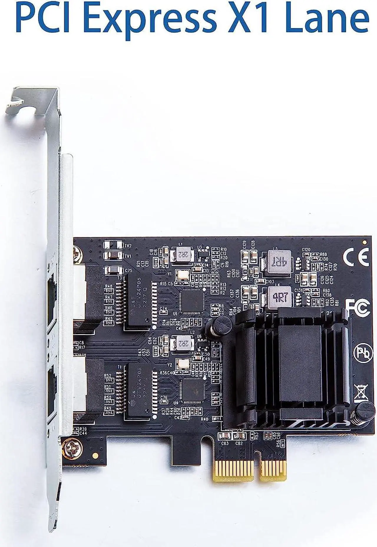 Alt view image 2 of 6 - 2.5Gbase-T PCIe NIC with Realtek RTL8125BG Chip Dual RJ45 Ports 2.5Gb Network Cards for Windows/Windows Server/Linux