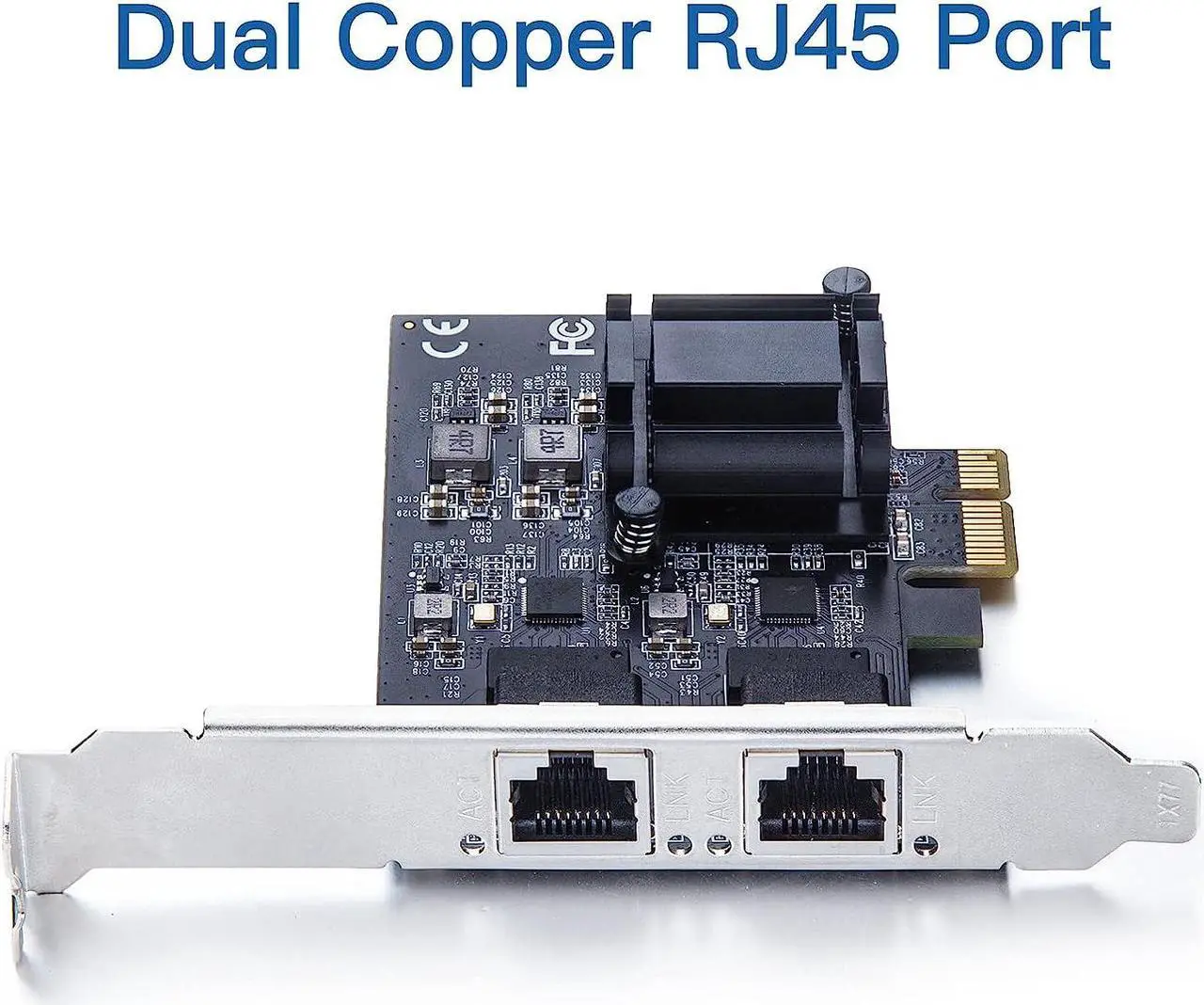 Alt view image 3 of 6 - 2.5Gbase-T PCIe NIC with Realtek RTL8125BG Chip Dual RJ45 Ports 2.5Gb Network Cards for Windows/Windows Server/Linux