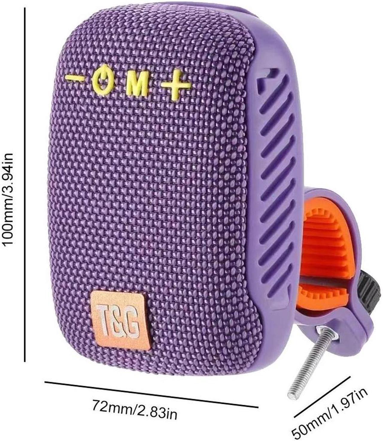 Alt view image 6 of 7 - Beautframes Portable Bluetooth Speaker Outdoor Bike Speaker with Mount IPX5 Waterproof Speaker, Advanced Class D Amplifier, for Road & Mountain Bike - Casual Cycling Green