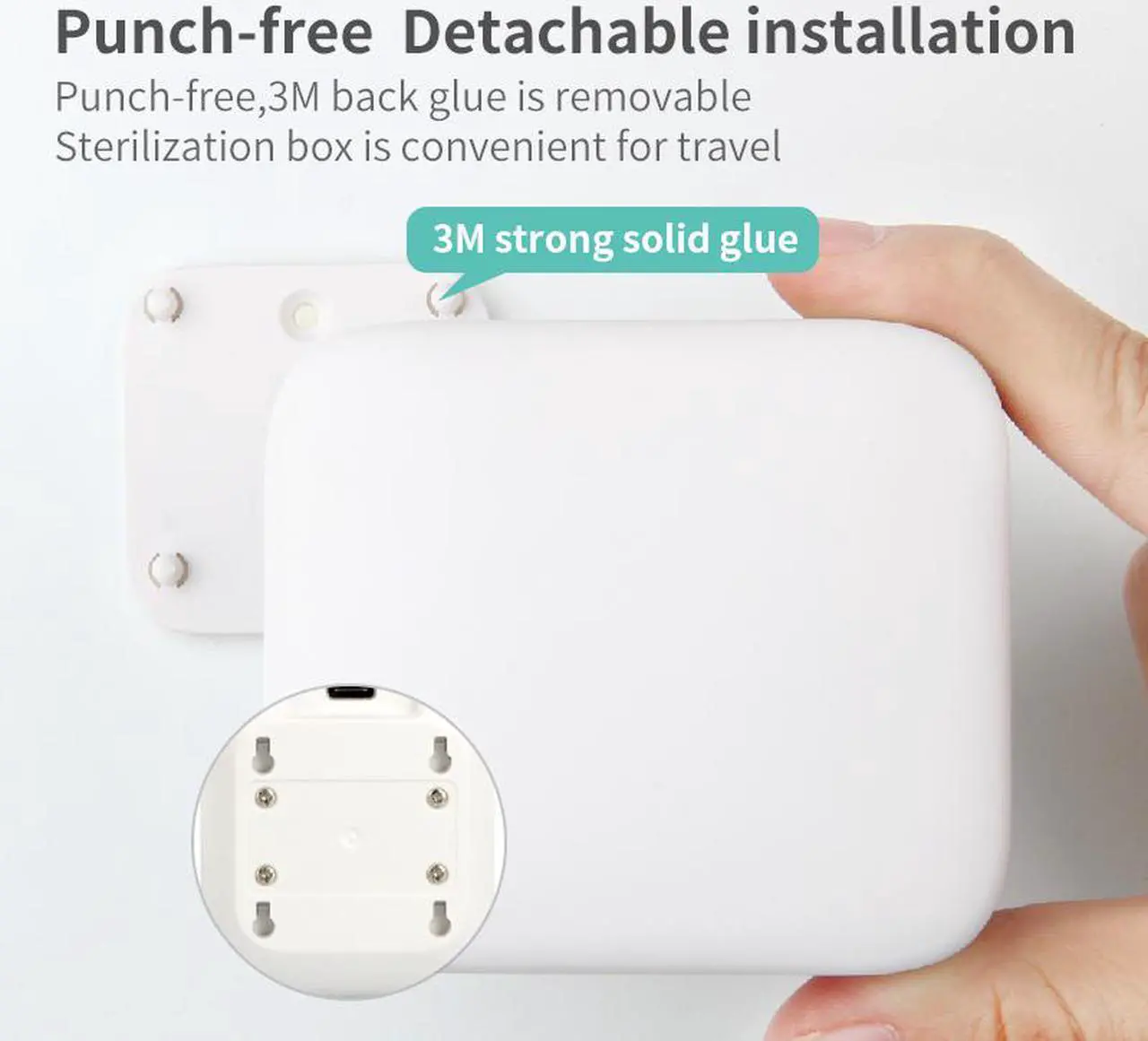 Alt view image 3 of 6 - Family Toothbrush Sterilizer Box Holder Anti-Bacteria UV Light Disinfectant Sterilizer Cleaner Box Toothbrush Holder