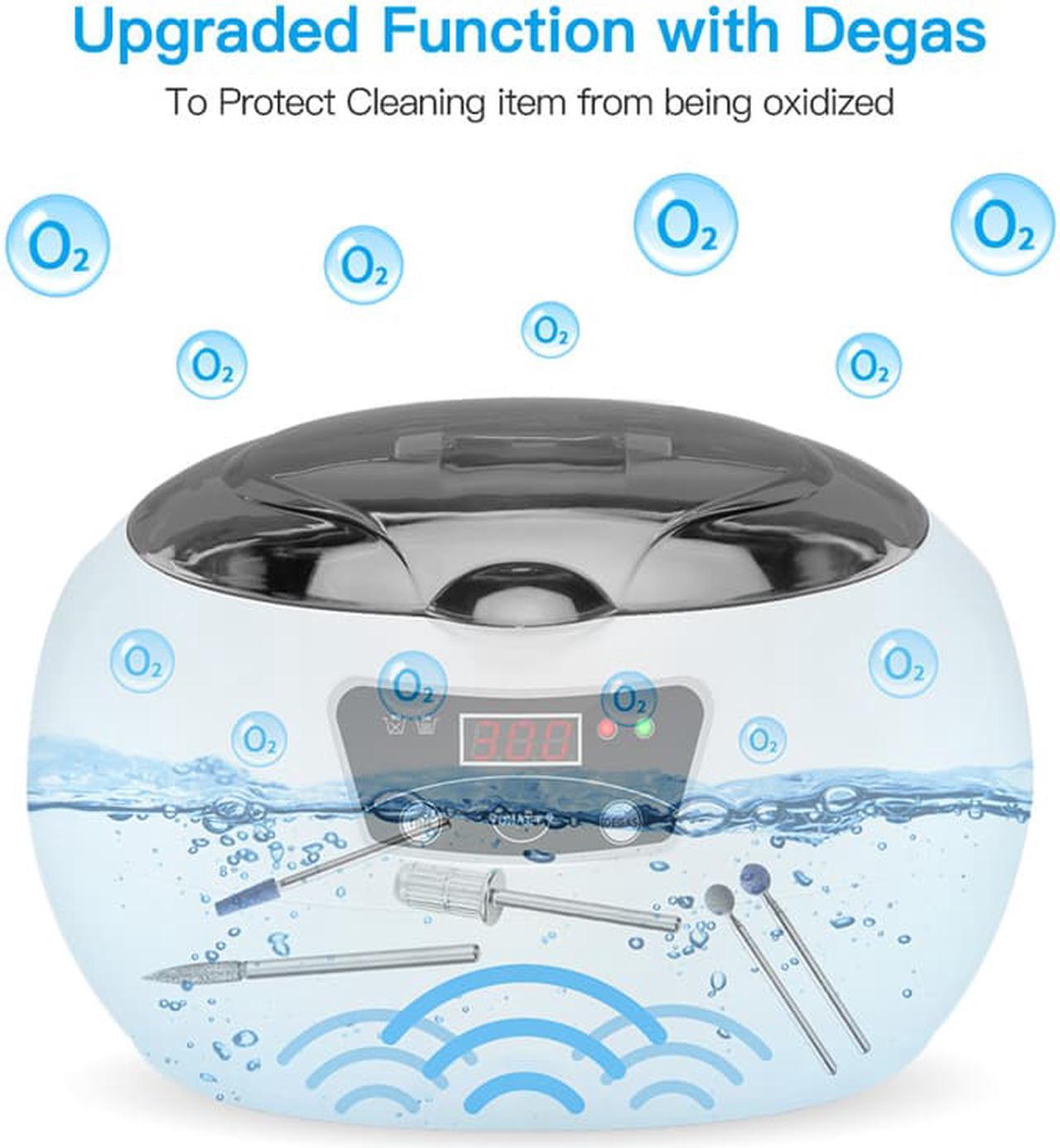 Alt view image 2 of 7 - 600ml Ultrasonic Cleaner Bath Jewelry Watch Glasses Razor Brush Ultrasound Sonic Mini Cleaner Machine 220v