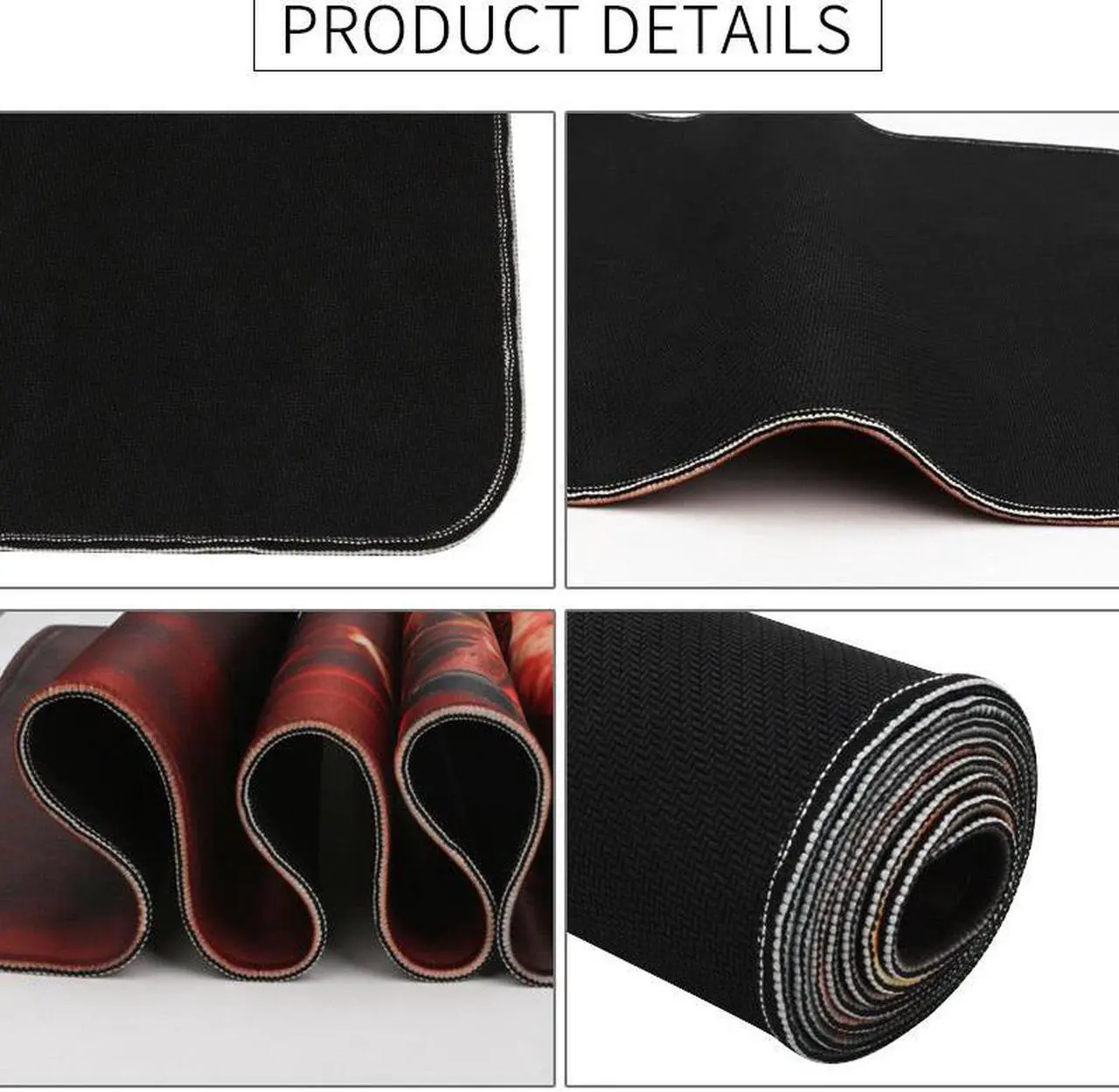 Alt view image 3 of 6 - Game Mouse Pad Mat Laptop Gaming Mousepad Anti-slip Natural Rubber Office Notebook Pad