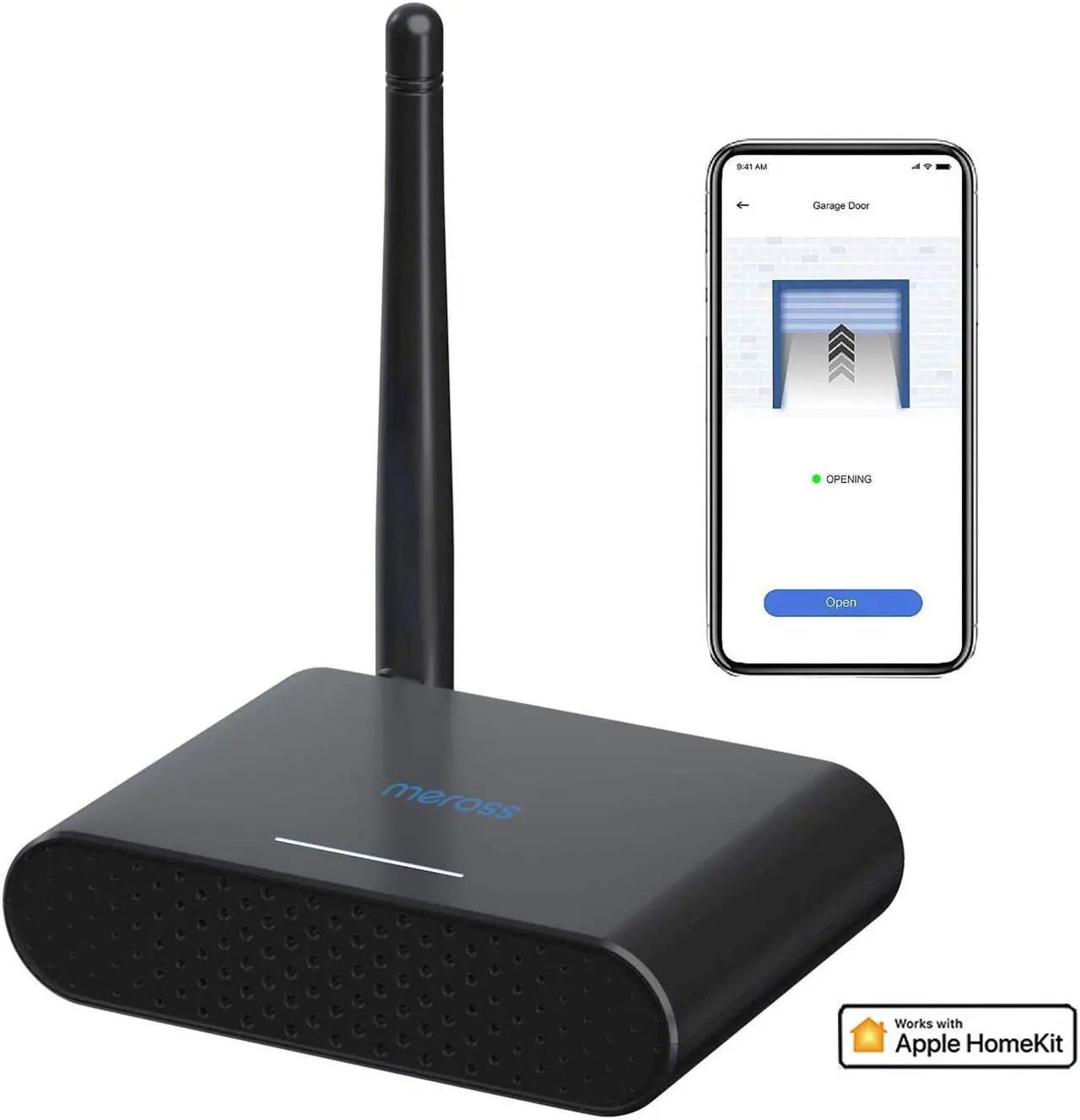 Main image of Smart Garage Door Opener Remote, Up to 3 Single Doors, w/ WiFi Antenna, APP Control, Compatible with Amazon Alexa, Google Assistant, SmartThings, Multiple Notification Modes, No Hub Ne