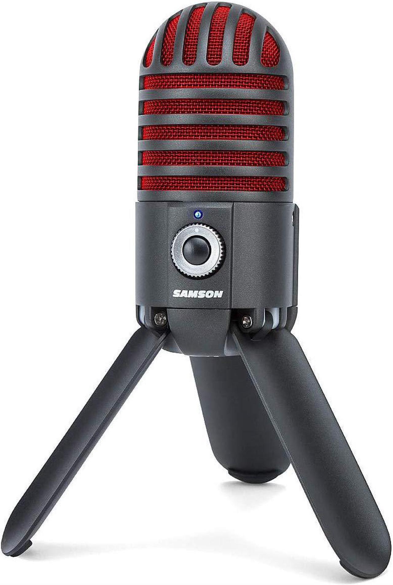 Alt view image 6 of 9 - Samson Meteor Mic USB Studio Microphone, Limited Edition - Titanium Black/Red