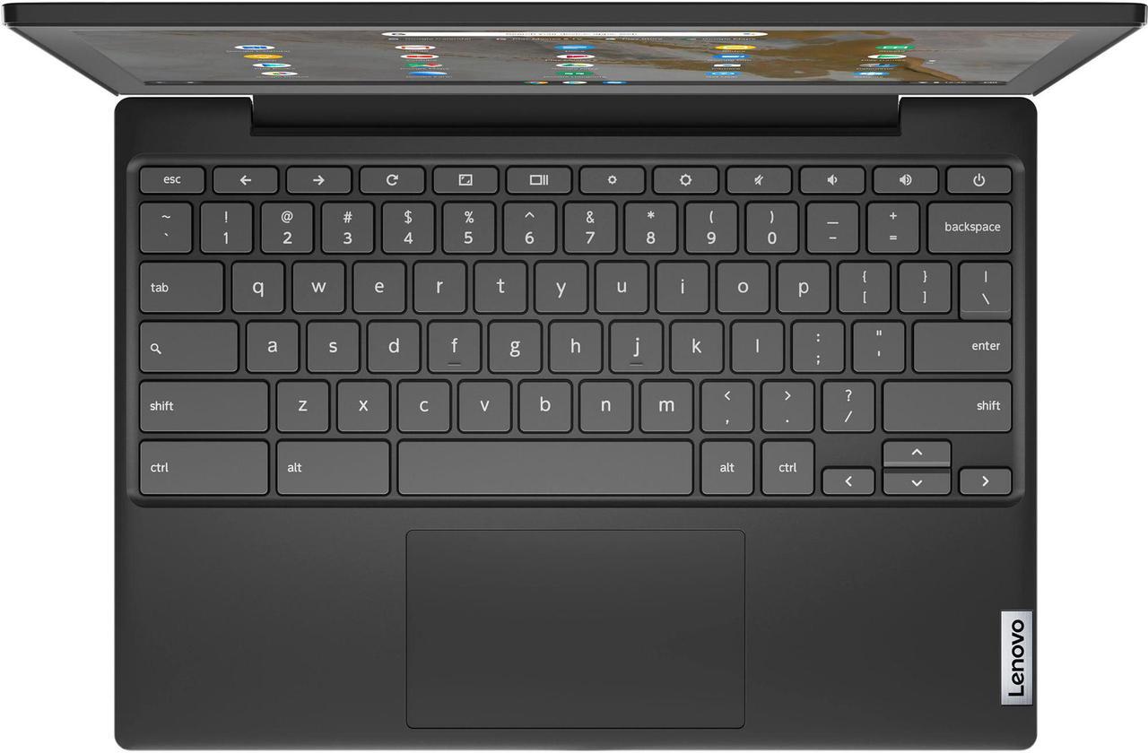 Alt view image 2 of 5 - Lenovo Ideapad 3 11 Chromebook Laptop 11.6" HD Anti-glare Display Intel Celeron N4020 Processor 4GB RAM 64GB eMMC Intel UHD Graphics 600 Graphic USB-C Webcam Bluetooth Chrome OS Black