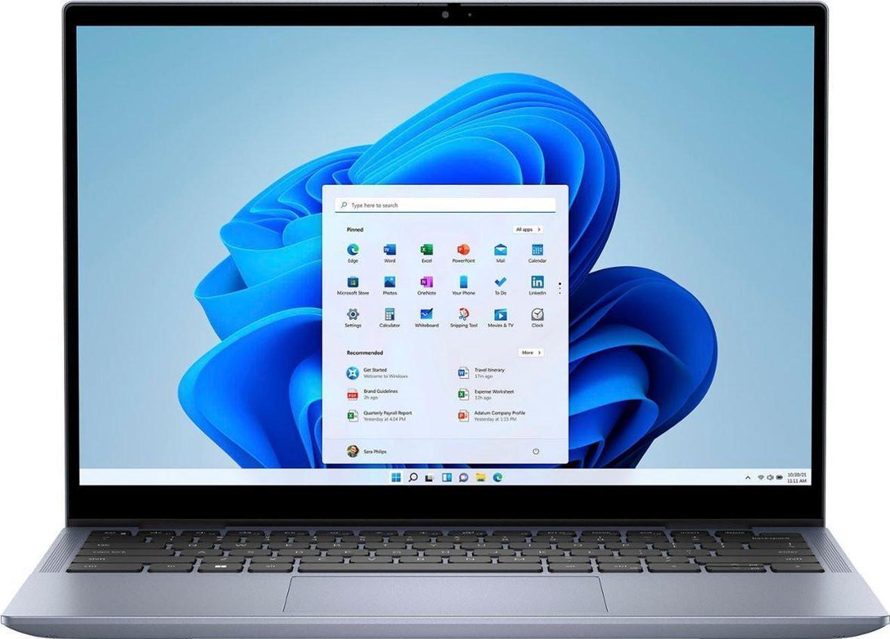 Main image of Dell Inspiron 14 7435 2-in-1 Laptop 14" FHD+ ComfortView Touchscreen AMD 6-core Ryzen 5 7530U Processor 8GB DDR4 512GB SSD Backlit Fingerprint FHD Webcam ExpressCharge Win11 Silver