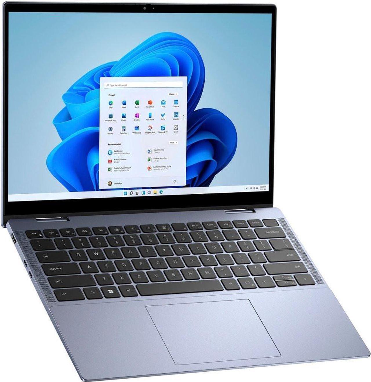 Alt view image 3 of 7 - Dell Inspiron 14 7435 2-in-1 Laptop 14" FHD+ ComfortView Touchscreen AMD 6-core Ryzen 5 7530U Processor 8GB DDR4 512GB SSD Backlit Fingerprint FHD Webcam ExpressCharge Win11 Silver