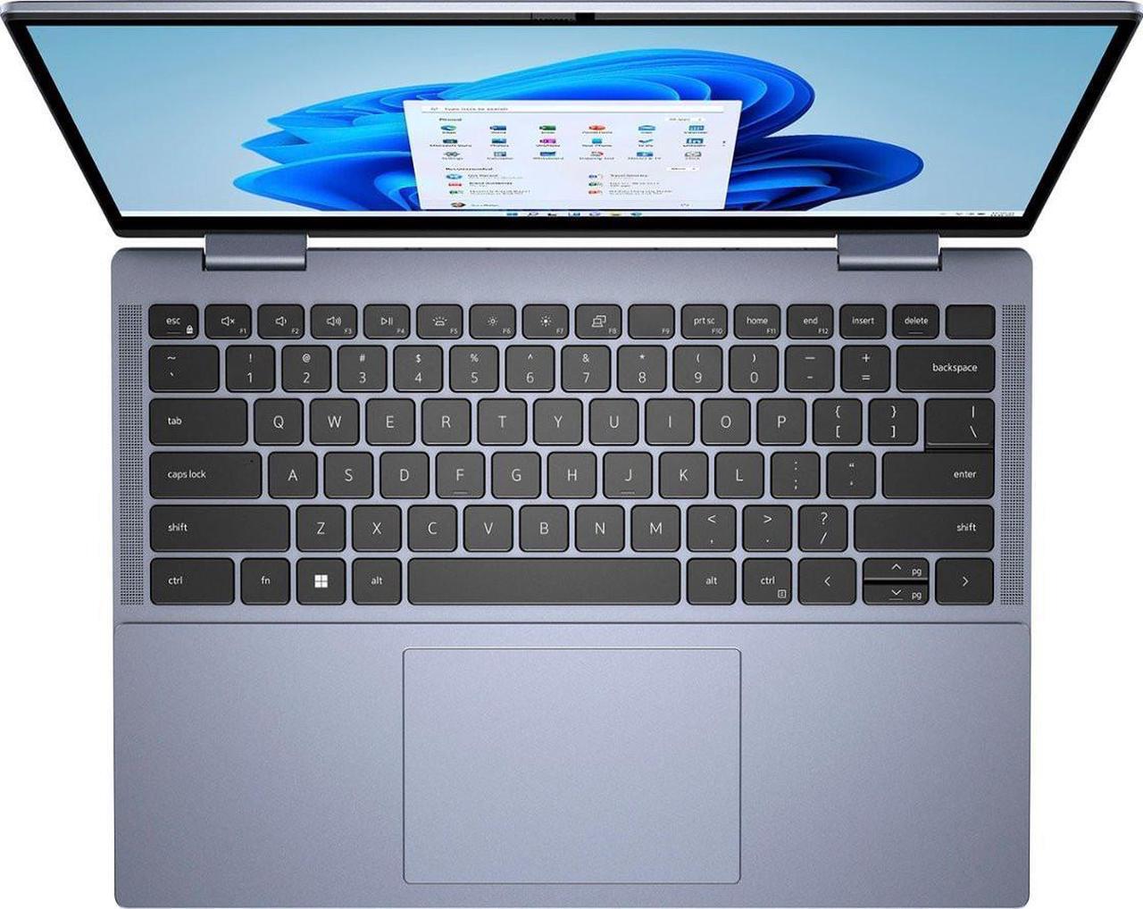 Alt view image 2 of 7 - Dell Inspiron 14 7435 2-in-1 Laptop 14" FHD+ ComfortView Touchscreen AMD 6-core Ryzen 5 7530U Processor 8GB DDR4 512GB SSD Backlit Fingerprint FHD Webcam ExpressCharge Win11 Silver