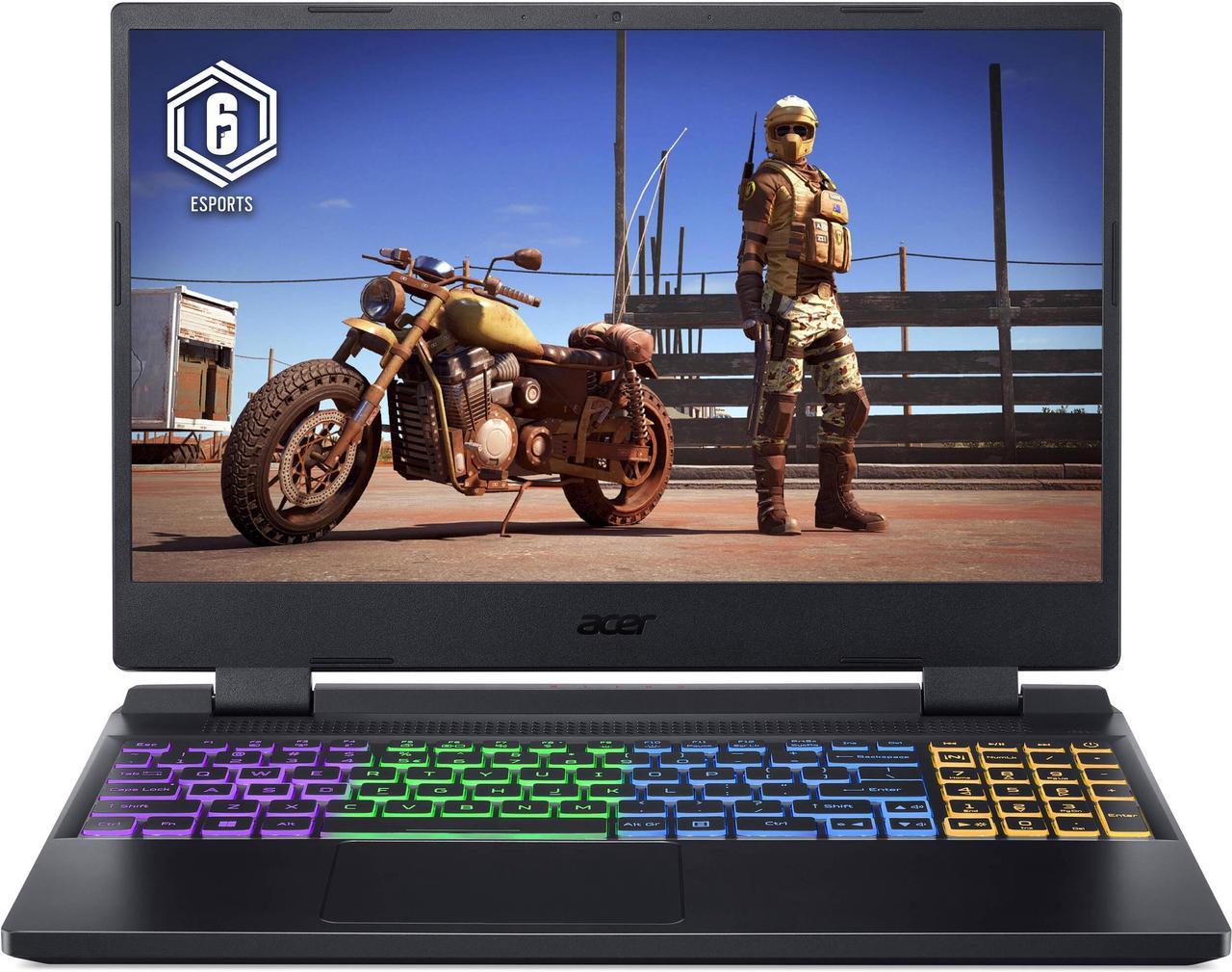 Acer Nitro 5 Gaming Laptop 15.6" FHD IPS 165Hz Intel 10-core i7-12650H Processor 64GB DDR5 1TB SSD GeForce RTX 4060 8GB Graphic RGB Backlit Thunderbolt AX1650i Win11 Black