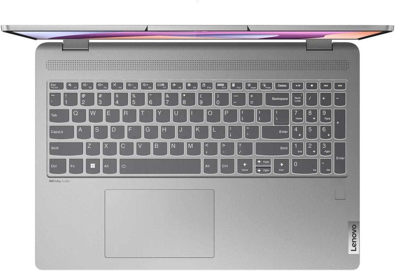 Alt view image 4 of 7 - Lenovo IdeaPad Flex 5 2-in-1 Laptop 16" WUXGA IPS Glossy Touch AMD 8-core Ryzen 7 7730U Processor 16GB DDR4 2TB SSD Backlit Fingerprint USB-C FHD Camera Stylus Win11 Silver