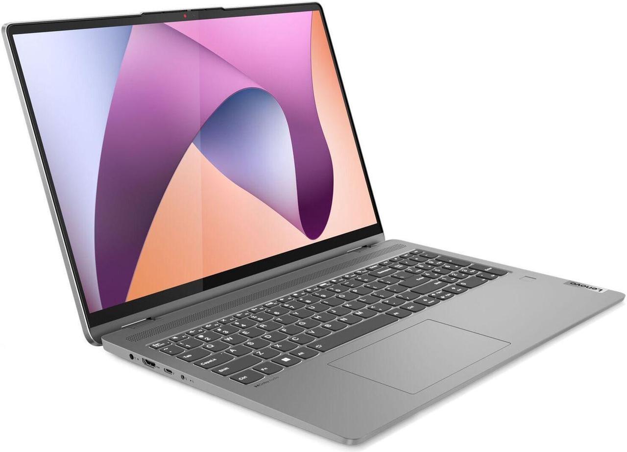 Alt view image 5 of 7 - Lenovo IdeaPad Flex 5 2-in-1 Laptop 16" WUXGA IPS Glossy Touch AMD 8-core Ryzen 7 7730U Processor 16GB DDR4 2TB SSD Backlit Fingerprint USB-C FHD Camera Stylus Win11 Silver