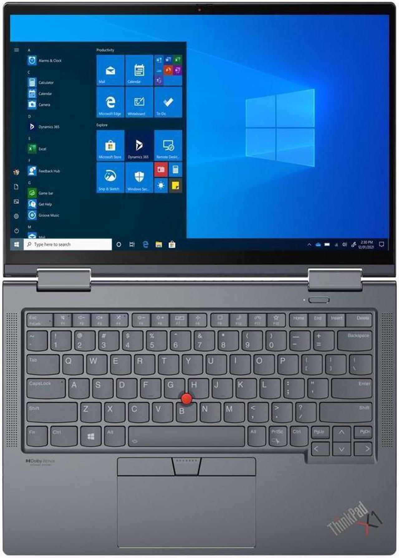 Alt view image 3 of 6 - Lenovo ThinkPad X1 Yoga Gen6 2-in-1 Laptop 14" 4K IPS Touch (500 nits, HDR400, 100% DCI-P3) Intel 4-core i7-1185G7 16GB DDR4 512GB SSD Backlit Fingerprint Thunderbolt Pen Win11Pro Silver