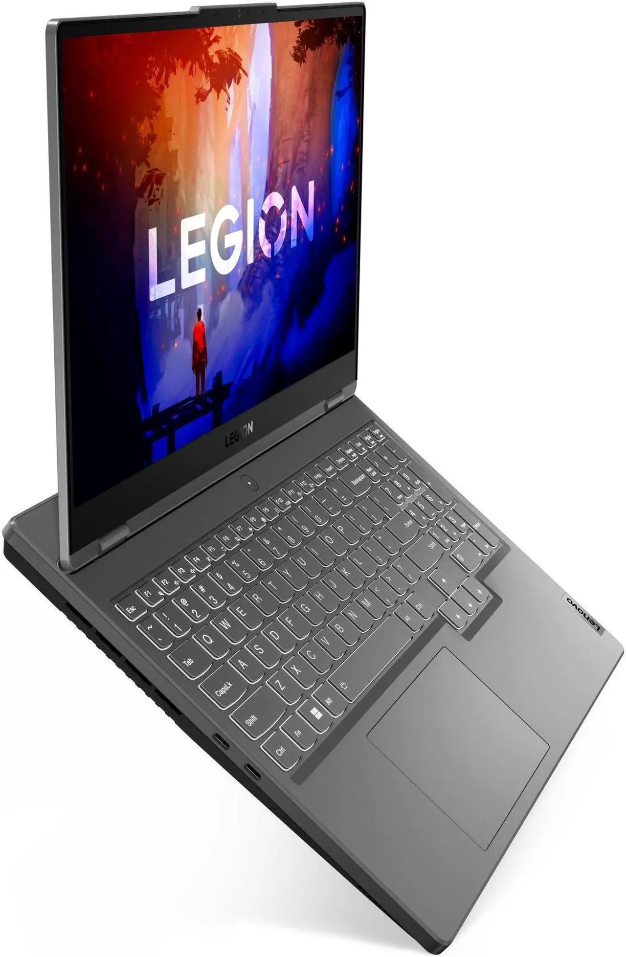 Alt view image 2 of 6 - Lenovo Legion 5 Gaming Laptop 15.6" WQHD IPS 165Hz 350nits 100% sRGB AMD Octa-Core Ryzen 7 7735HS Processor 64GB DDR5 2TB SSD GeForce RTX 4060 8GB USB-C Backlit Rapid Charge Win11 Gray