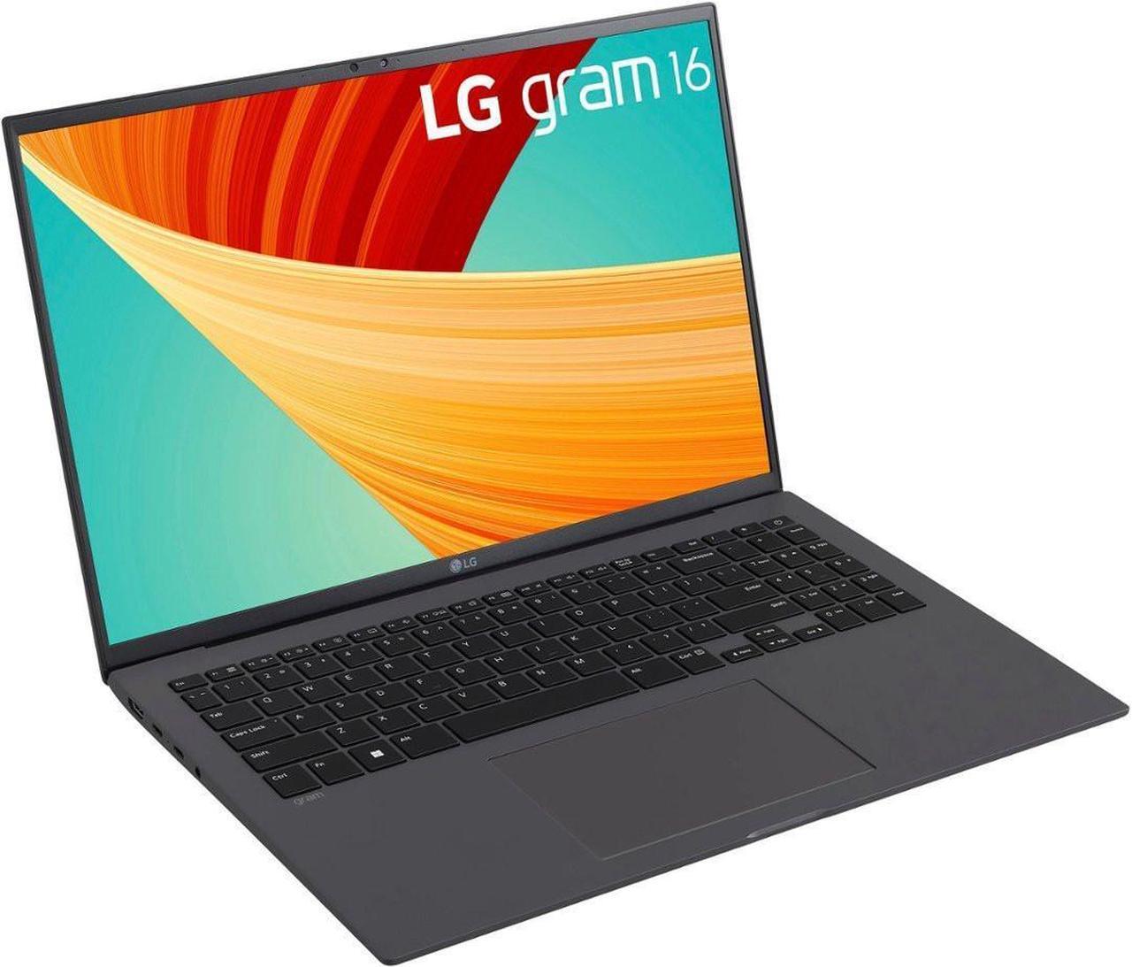 Alt view image 3 of 5 - LG Gram 16 Ultra-thin Business Laptop 16" WQXGA IPS Anti-Glare Touchscreen (DCI-P3 99%) Intel 12-Core i7-1360P 16GB DDR5 512GB SSD Backlit Thunderbolt4 Long-Lasting Battery Win11 Grey