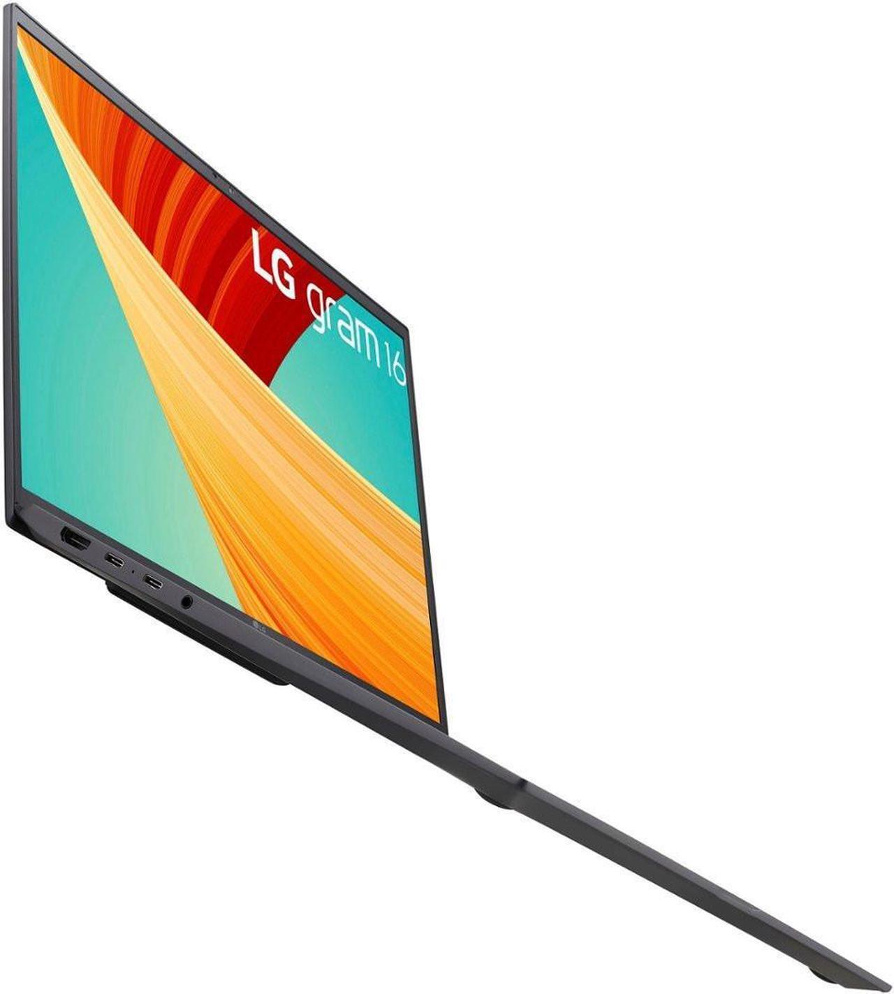 Alt view image 5 of 5 - LG Gram 16 Ultra-thin Business Laptop 16" WQXGA IPS Anti-Glare Touchscreen (DCI-P3 99%) Intel 12-Core i7-1360P 16GB DDR5 512GB SSD Backlit Thunderbolt4 Long-Lasting Battery Win11 Grey