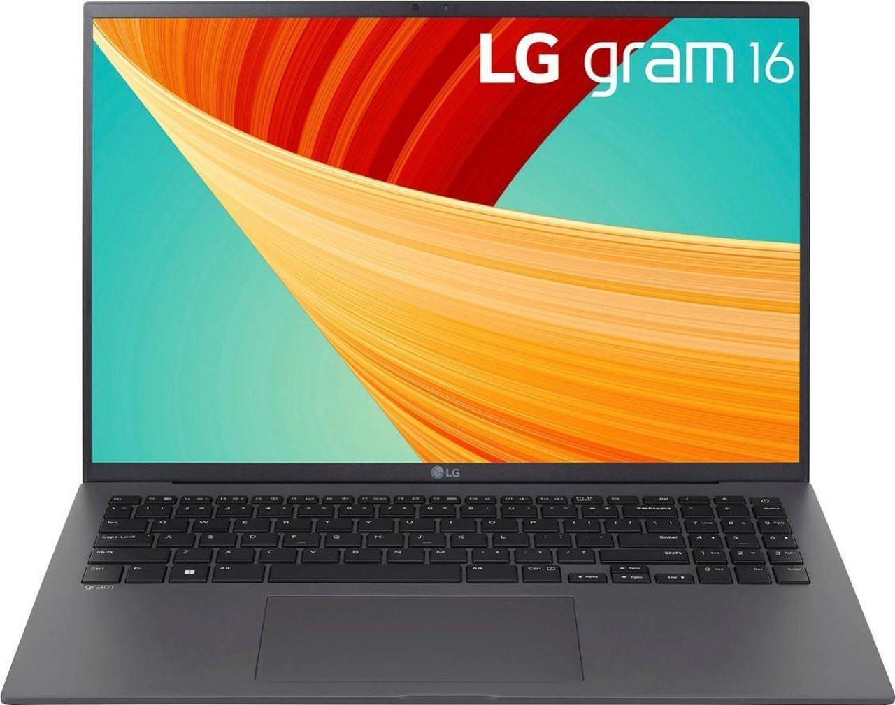 Main image of LG Gram 16 Ultra-thin Business Laptop 16" WQXGA IPS Anti-Glare Touchscreen (DCI-P3 99%) Intel 12-Core i7-1360P 16GB DDR5 512GB SSD Backlit Thunderbolt4 Long-Lasting Battery Win11 Grey