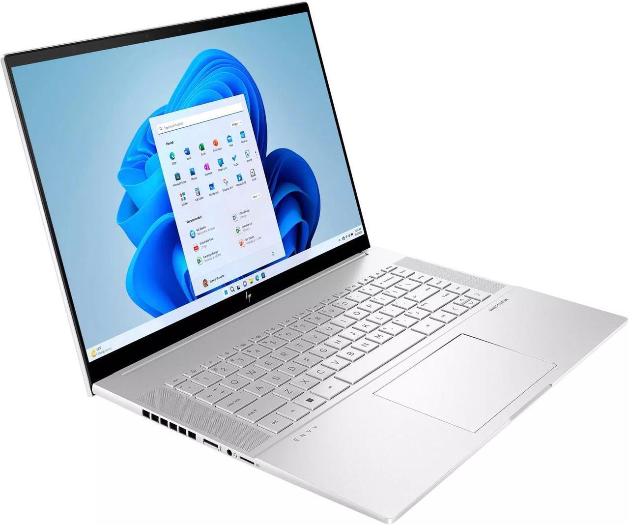 Alt view image 2 of 5 - HP Envy 16 Gaming Laptop 16" WQXGA IPS 120Hz Touchscreen (400nits 100% sRGB) Intel 14-core i7-13700H 16GB DDR5 2TB SSD GeForce RTX 4060 8GB Graphic Backlit Thunderbolt USB-C Win11 Silver
