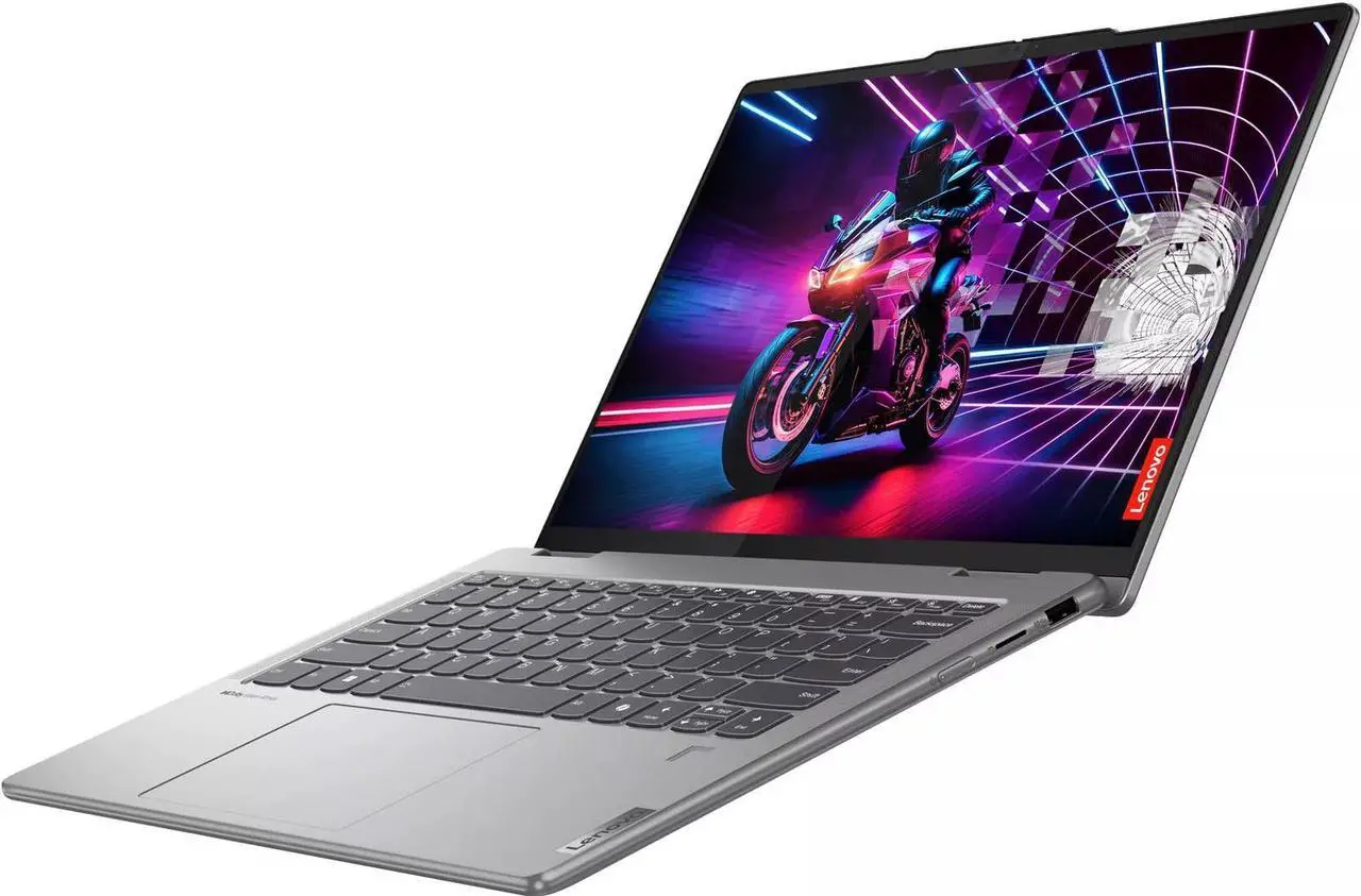 Alt view image 3 of 4 - Lenovo Yoga 7 2-in-1 AI PC Laptop 14" FHD+ IPS Touch AMD Zen4 6-core Ryzen 5 8640HS 8GB DDR5 512GB SSD Backlit Fingerprint FHD IR Privacy Camera Long-Lasting Battery Rapid Charging Win11