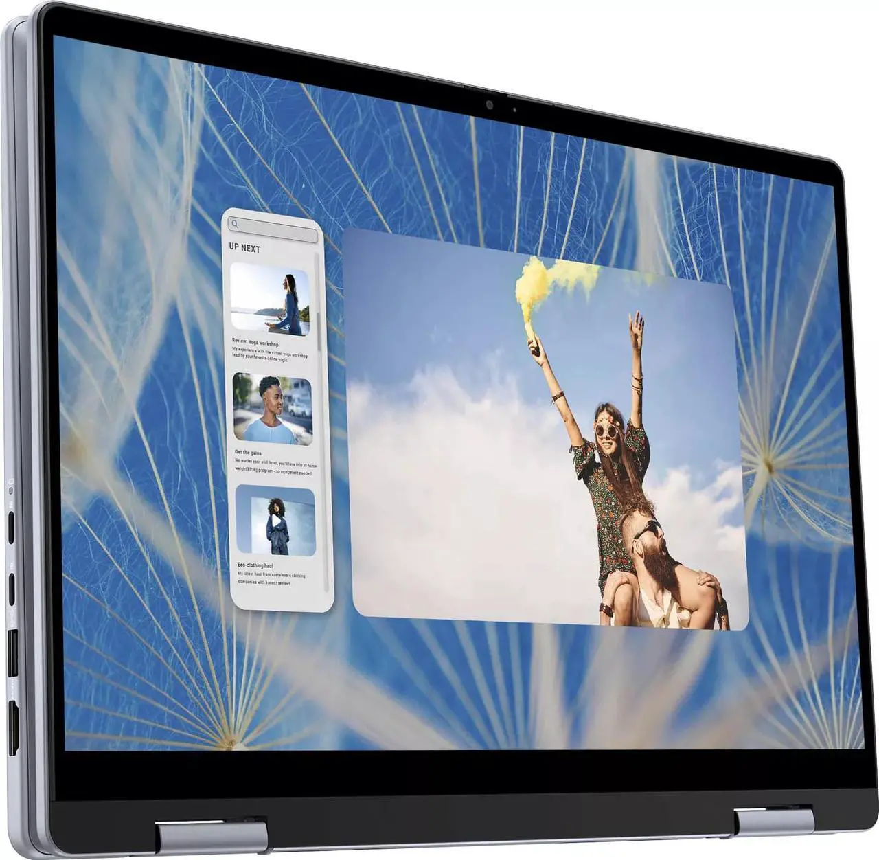 Alt view image 2 of 4 - Dell Inspiron 14 7440 2-in-1 Laptop 14" FHD+ Anti-Glare Touchscreen Intel 10-core Core 7 150U Processor 16GB DDR5 1TB SSD Backlit FHD Camera ExpressCharge MaxxAudio Pro Win11 Blue
