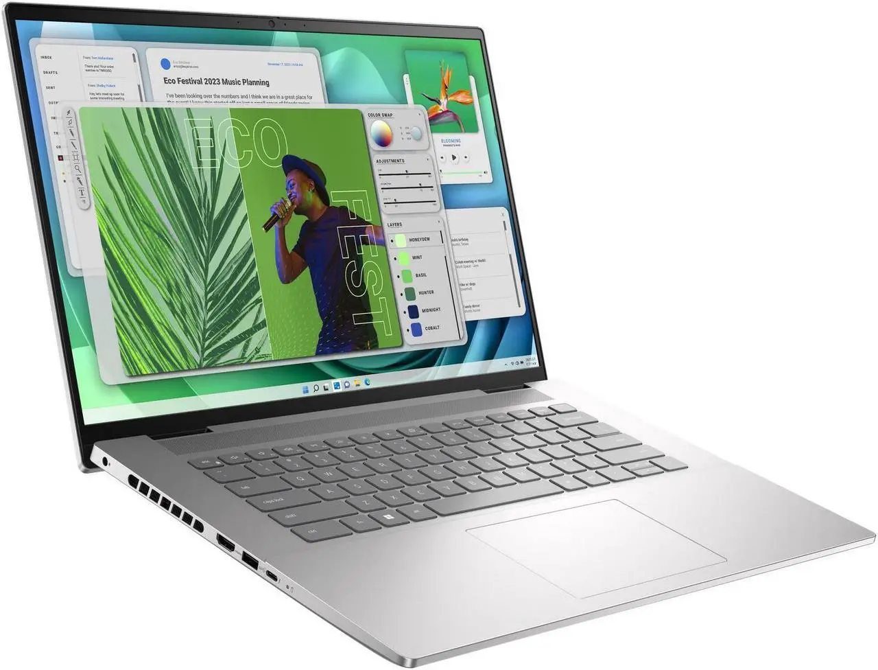 Alt view image 3 of 5 - Dell Inspiron 16 Plus 7630 Business Laptop 16" 2.5k (2560x1600) 120Hz Intel 10-core i7-13620H 16GB DDR5 1TB SSD Backlit Fingerprint Thunderbolt4 FHD IR Webcam Long-Lasting Battery Win11