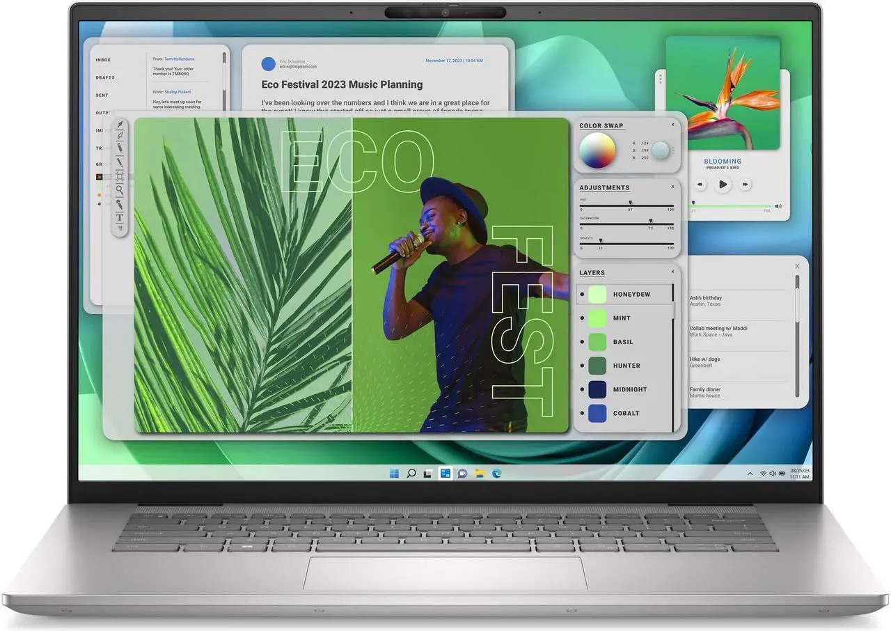 Main image of Dell Inspiron 16 Plus 7630 Business Laptop 16" 2.5k (2560x1600) 120Hz Intel 10-core i7-13620H 16GB DDR5 1TB SSD Backlit Fingerprint Thunderbolt4 FHD IR Webcam Long-Lasting Battery Win11
