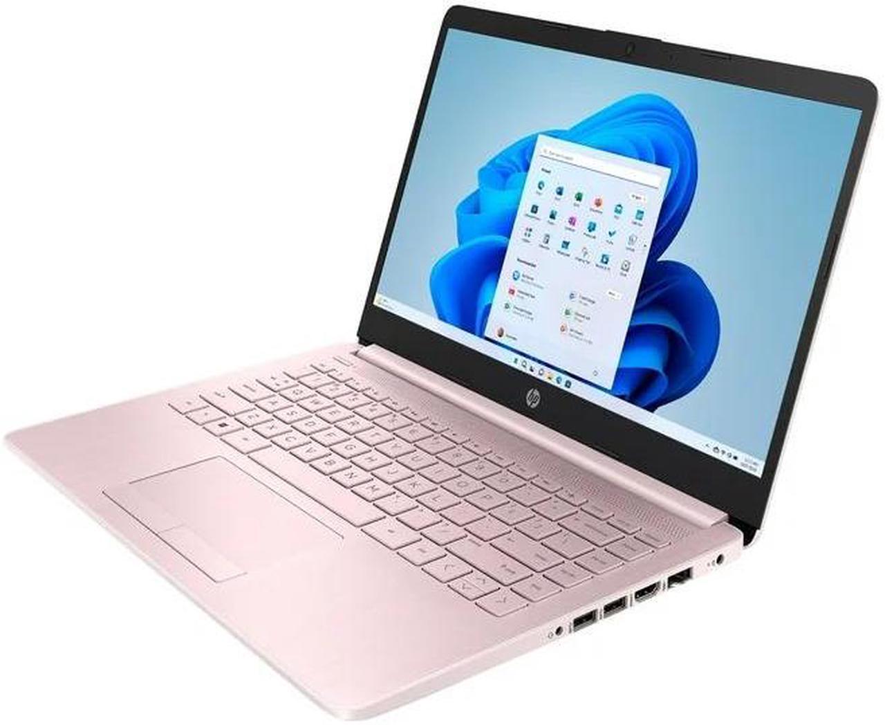 Alt view image 3 of 6 - HP 14 Lightweight Student & Business Laptop 14" HD Intel 4-core Celeron N4120 8GB DDR4 64GB eMMC + 64GB SD Card USB-C Long-Lasting Battery Fast Charge Office365(1-Yr) Win11