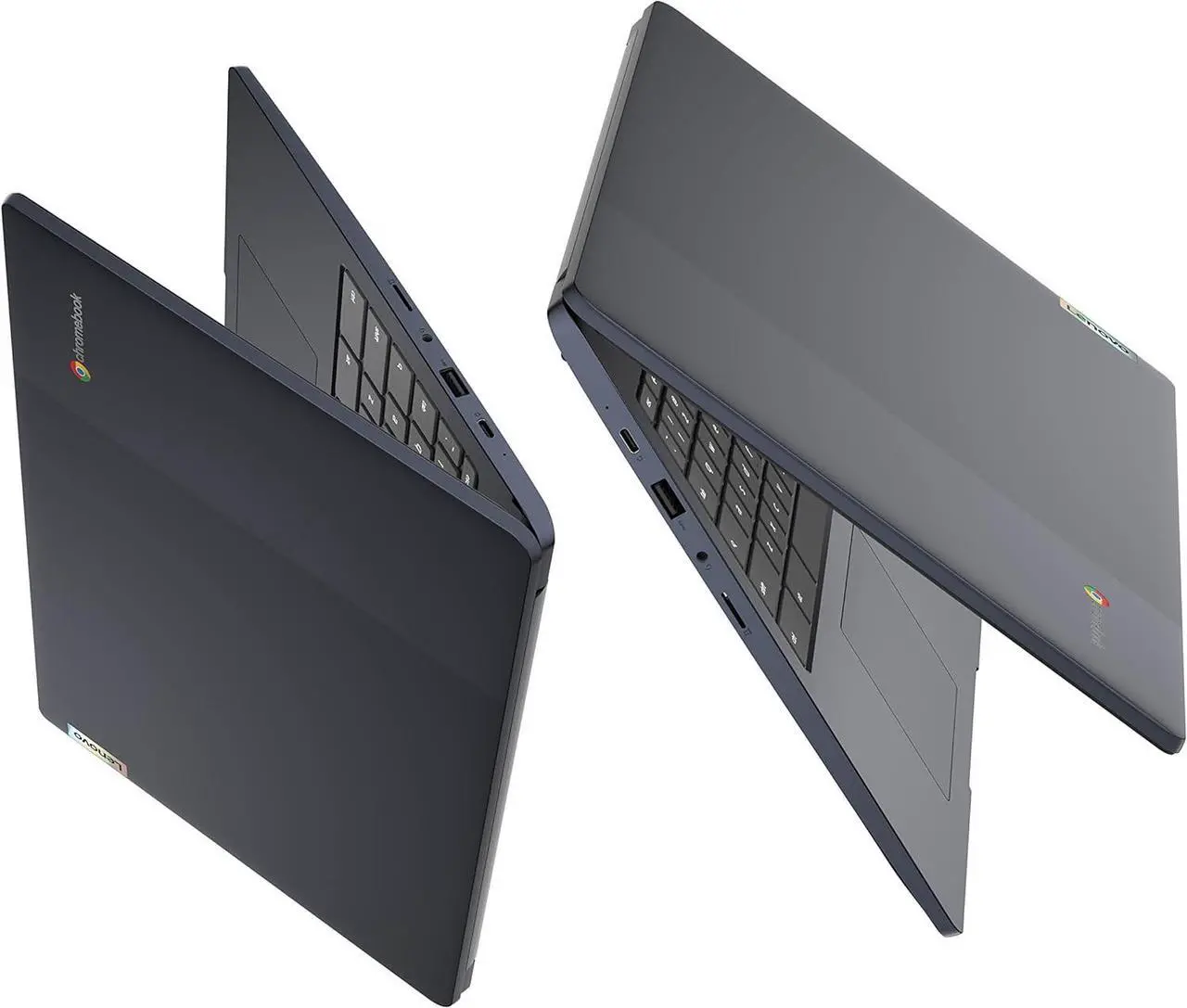 Alt view image 4 of 5 - Lenovo IdeaPad 3 Premium Chromebook Laptop 15.6" FHD Anti-glare Intel Celeron N4500 8GB RAM 64GB eMMC + 64GB SD Card Privacy Camera USB-C Long-Lasting Battery