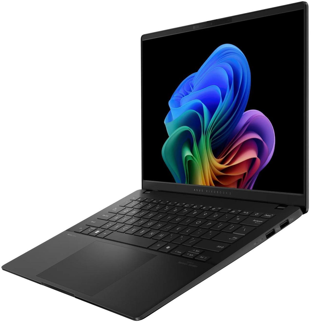 Alt view image 4 of 7 - Asus Vivobook S 14 AI Copilot+ Laptop 14" WUXGA OLED (400nits 100% DCI-P3) Intel 8-core Ultra 7 258V 32GB DDR5 1TB SSD RGB Backlit Smart Amp Harman/kardon FHD IR Privacy Camera Win11