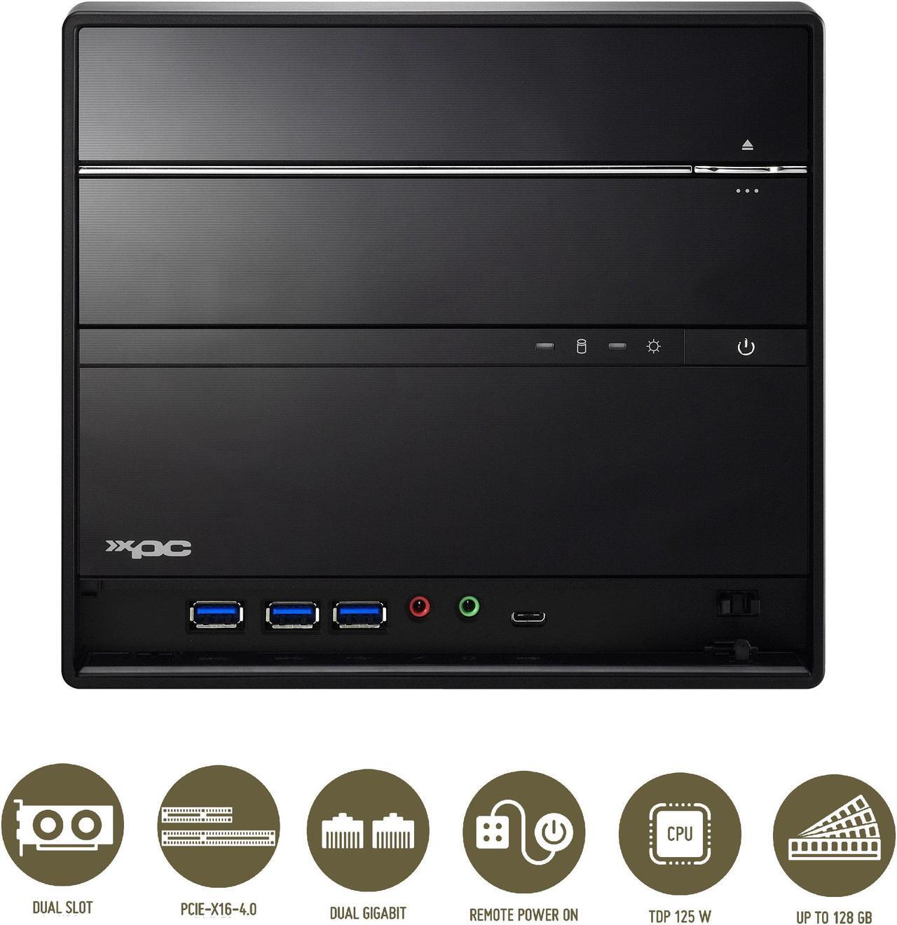 Alt view image 4 of 14 - Shuttle XPC Cube SH570R6 Mini Barebone PC Intel H570 Supports 125W 11th/10th Gen Rocket Lake/Comet Lake CPU No RAM No HDD/SSD No CPU No OS 300W 80 Plus Bronze Flex PSU