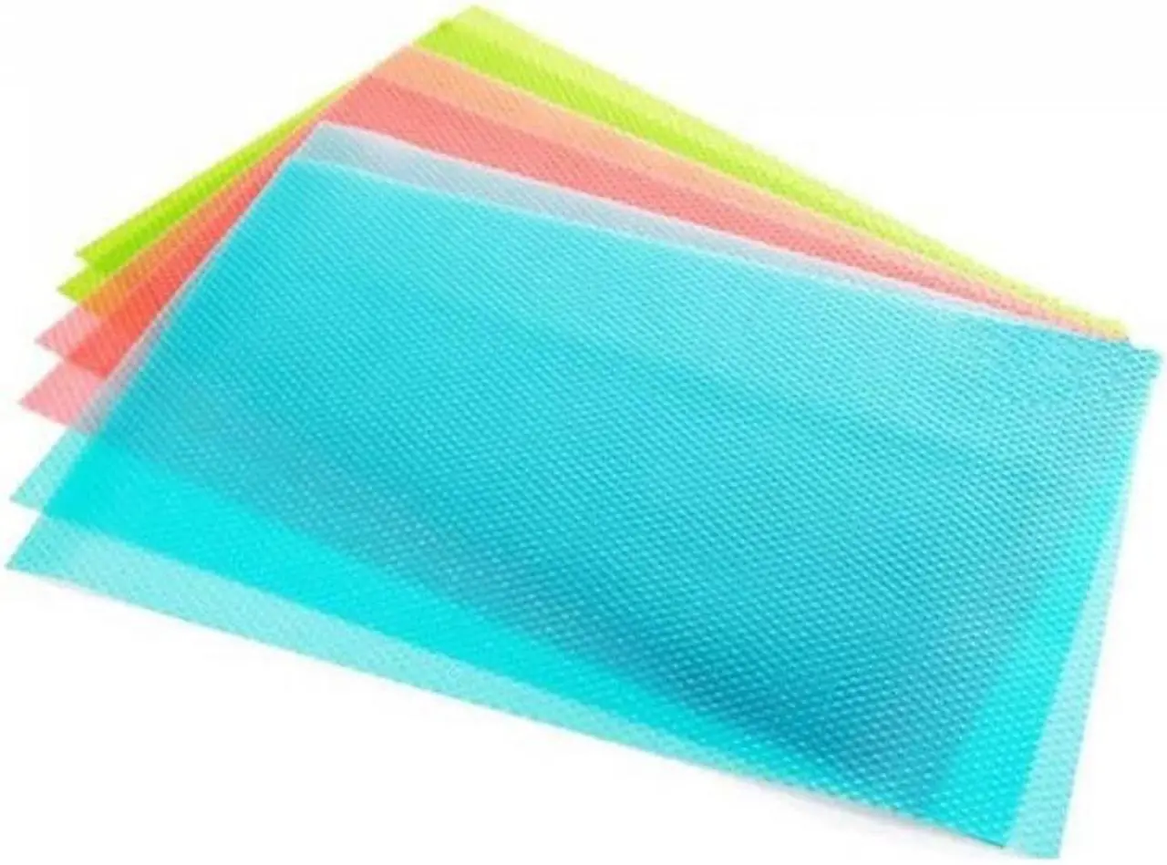 Alt view image 3 of 5 - Refrigerator Mats – Set of 4 Assorted Colors