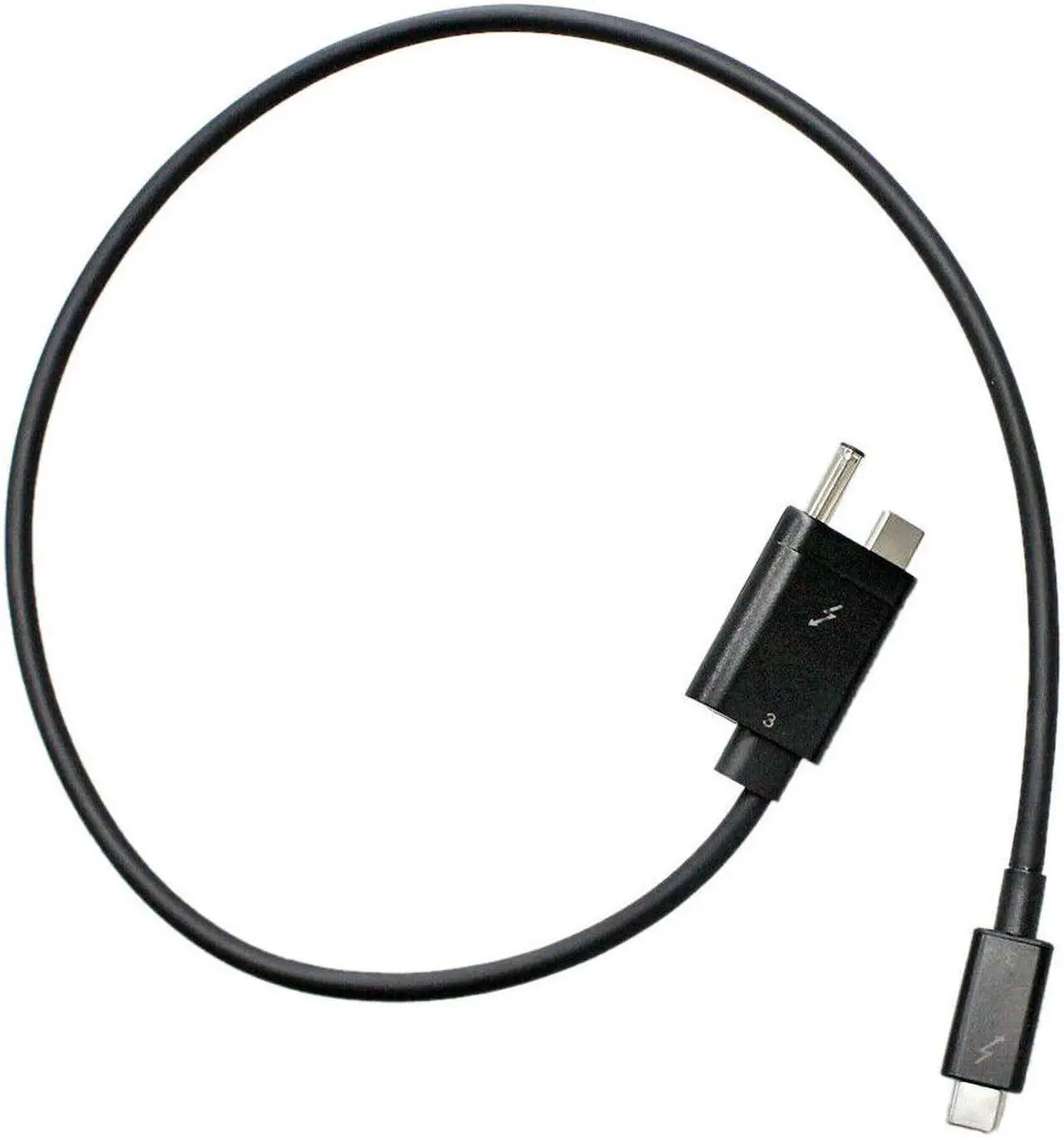 Alt view image 2 of 6 - For HP Elite Thunderbolt 3 Power Cable Cord(AC+USB Type-C to USB Type-C) 59CM