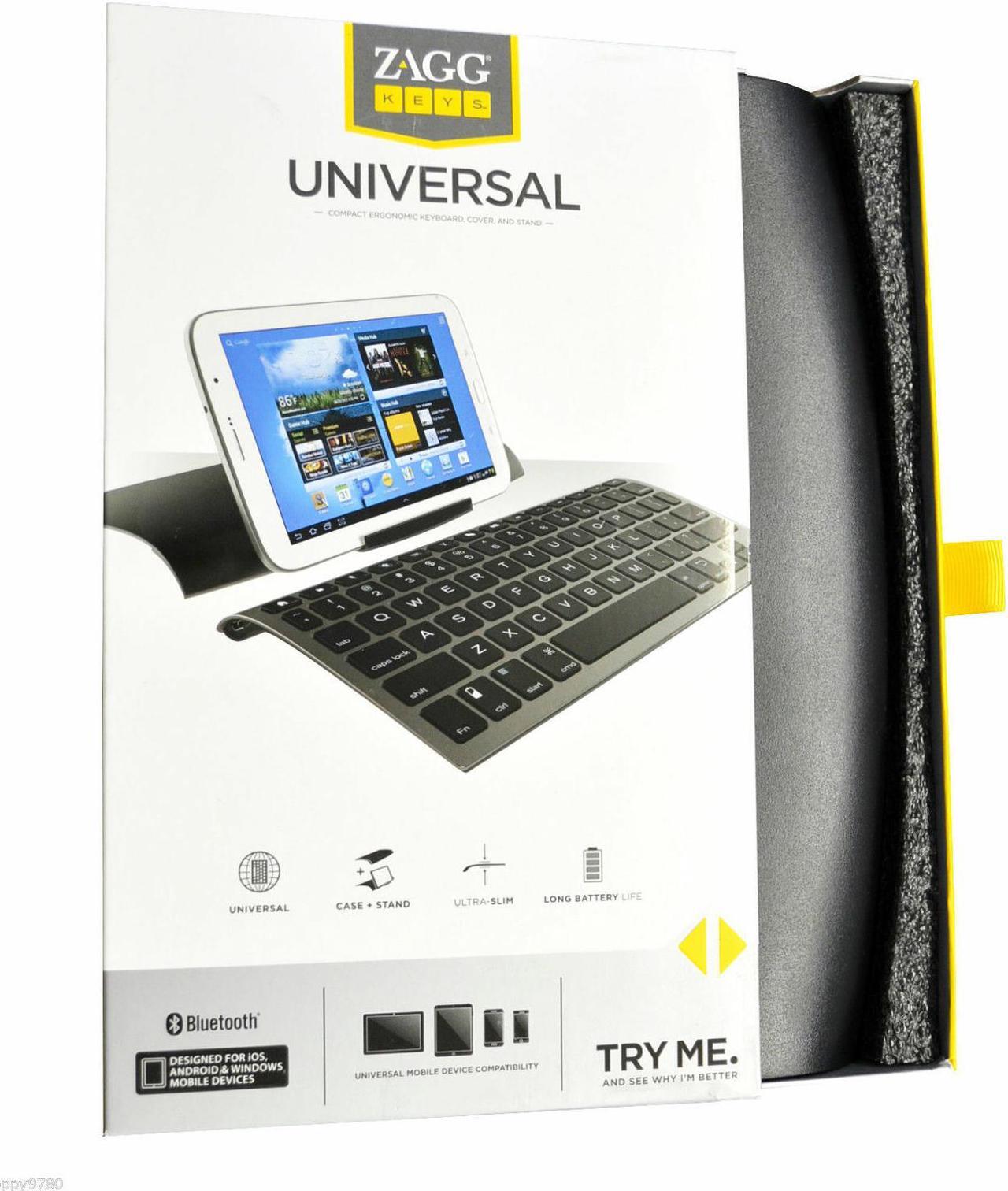 Alt view image 4 of 4 - ZAGG keys Universal Keyboard Case & Stand for Samsung Galaxy Tab 2 10.1 (T-M