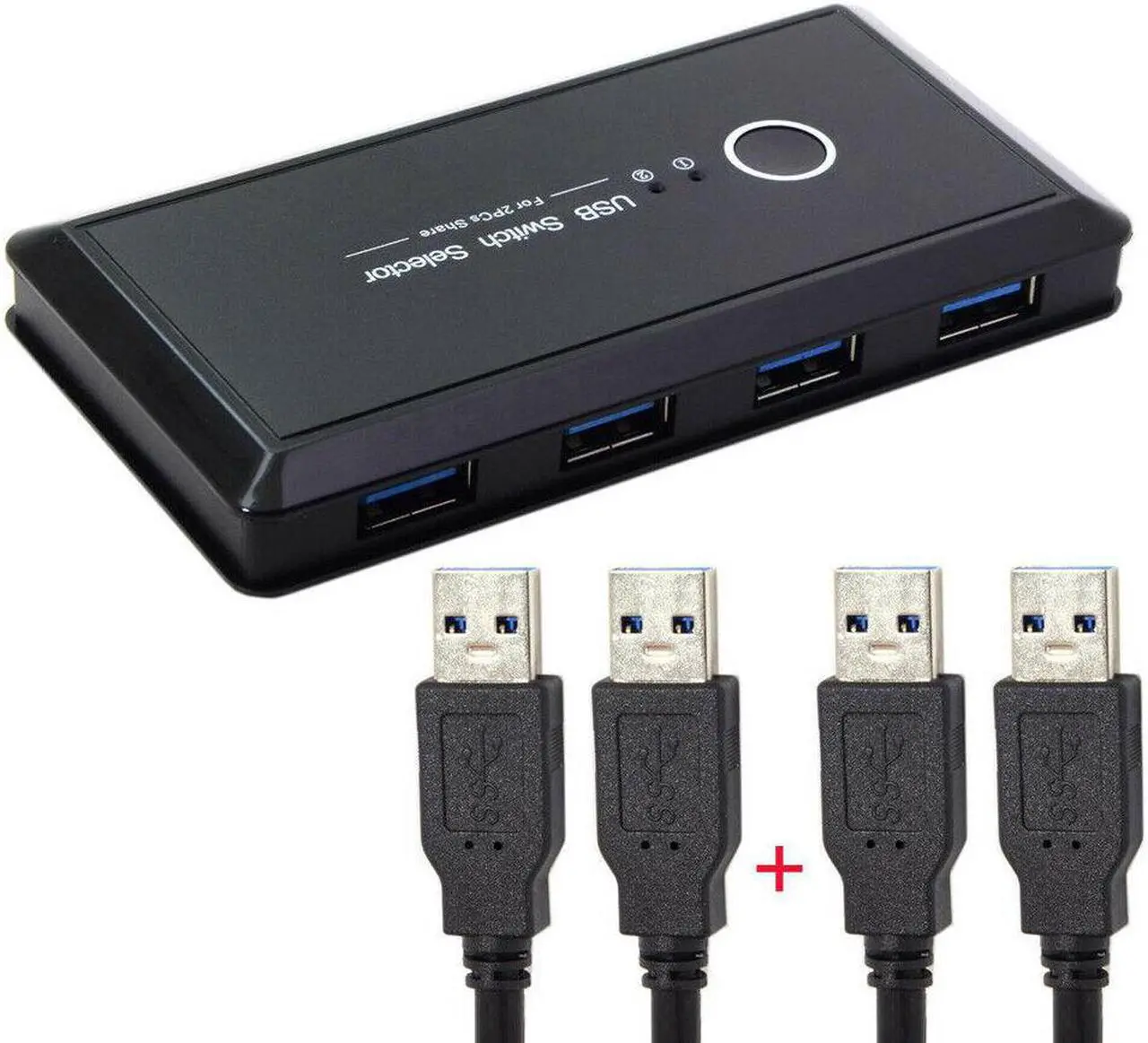 Alt view image 3 of 6 - USB 3.0 Sharing Switch / Selector 2 Computer Sharing 4 USB 3.0 Device KVM