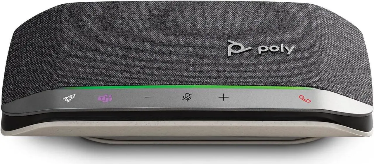 Main image of Poly Sync 20 USB-C Personal Portable Smart Speakerphone (Plantronics)  Long Battery Life  Noise/Echo Reduction -Works w/Teams (Certified), Zoom, PC, Mac, Mobile  Amazon Exclusive