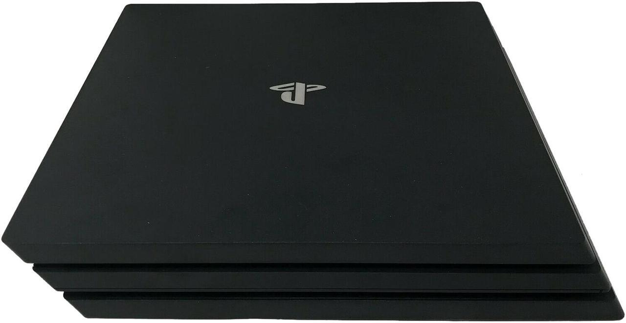 Alt view image 2 of 8 - Sony Playstation 4 Pro Jet Black CUH-7015B 1TB Console with Controller & Cable