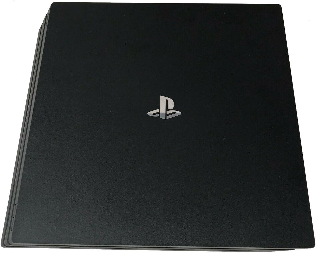 Alt view image 4 of 8 - Sony Playstation 4 Pro Jet Black CUH-7015B 1TB Console with Controller & Cable