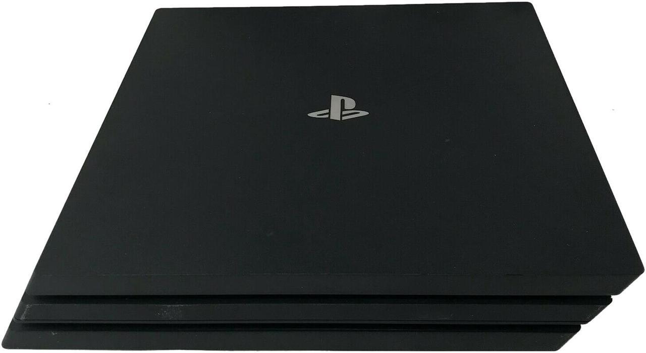 Alt view image 3 of 8 - Sony Playstation 4 Pro Jet Black CUH-7015B 1TB Console with Controller & Cable