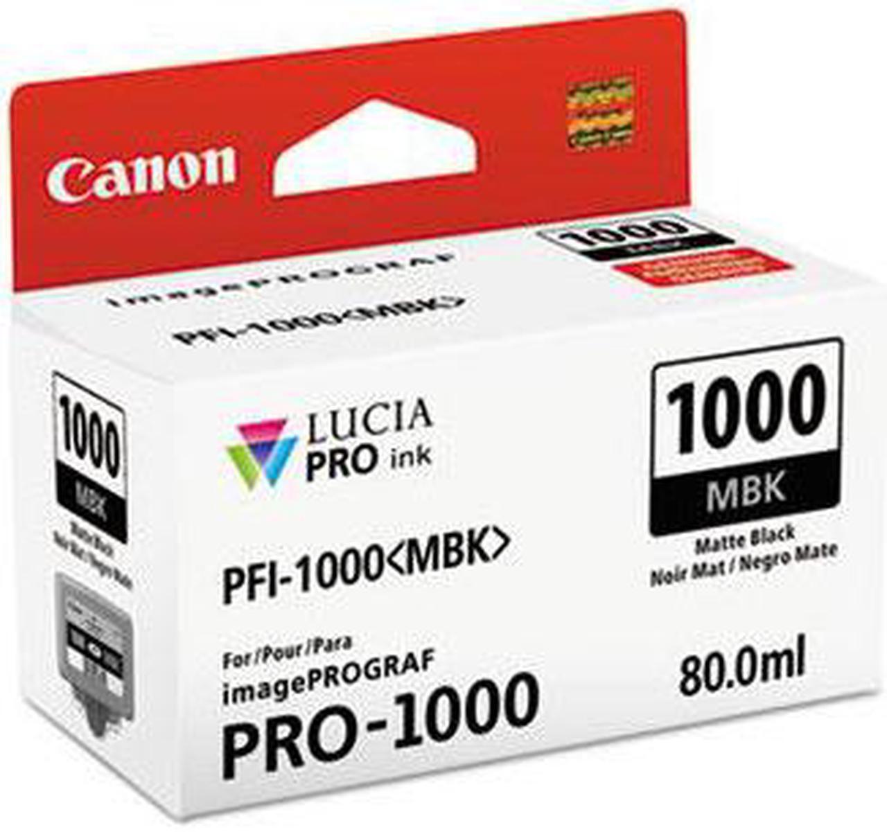Alt view image 3 of 4 - Canon PFI-1000 MBK Matte Black LUCIA PRO ink for imagePROGRAF PRO-1000 #0545C002
