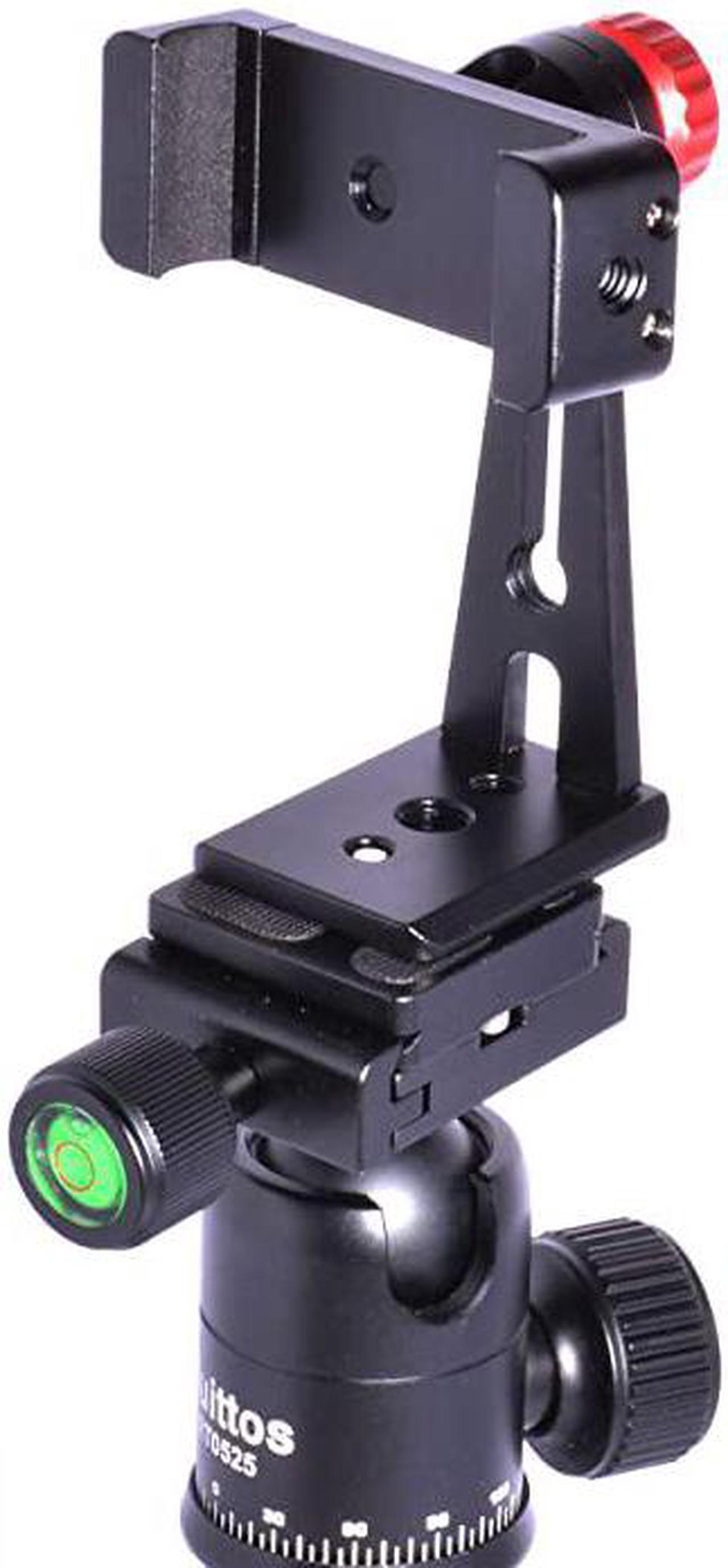 Alt view image 3 of 7 - Phone Holder for Tripod Metal Cellphone Tripod Adapter 360 Degree Rotation Vertical Video Smartphone Bracket Clip Compatible with iPhone X XS XR 8 Samsung Galaxy S10 S9+ Huawei Black C18