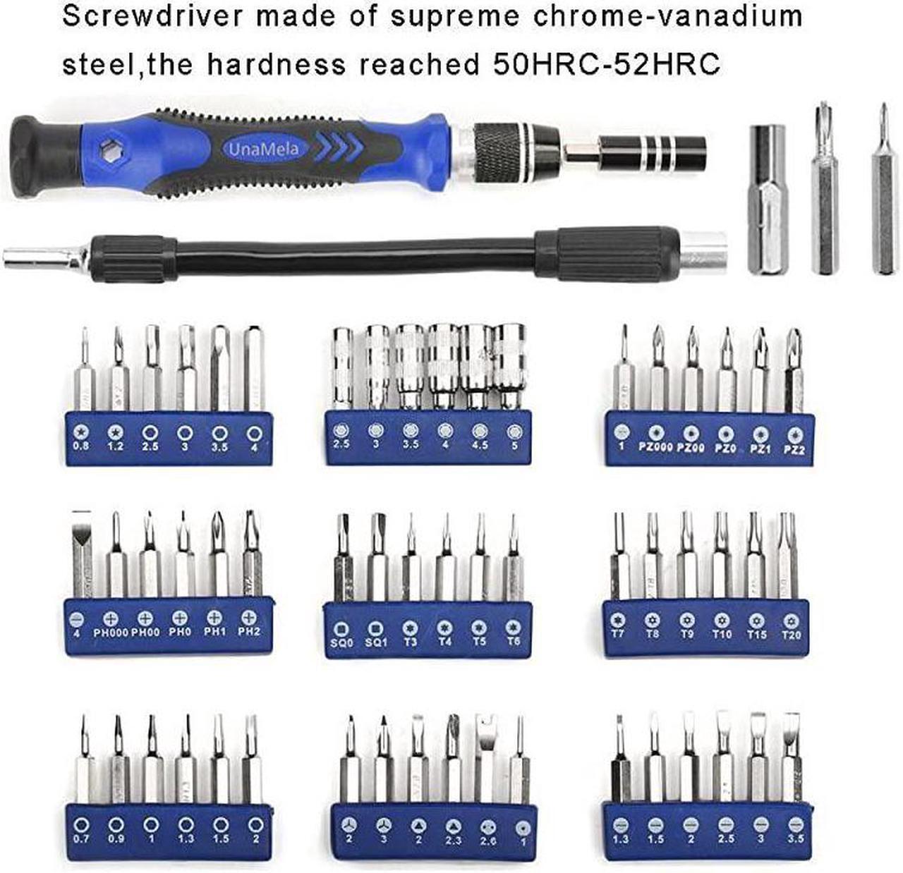 Alt view image 2 of 7 - in 1 Professional Computer Repair Screwdriver Set, Precision PC, Laptop Repair Tool Kit, with 56 Magnetic Bit and Flexible Shaft, Suitable for Macbook, Tablet, PS4, Xbox Controller Repair