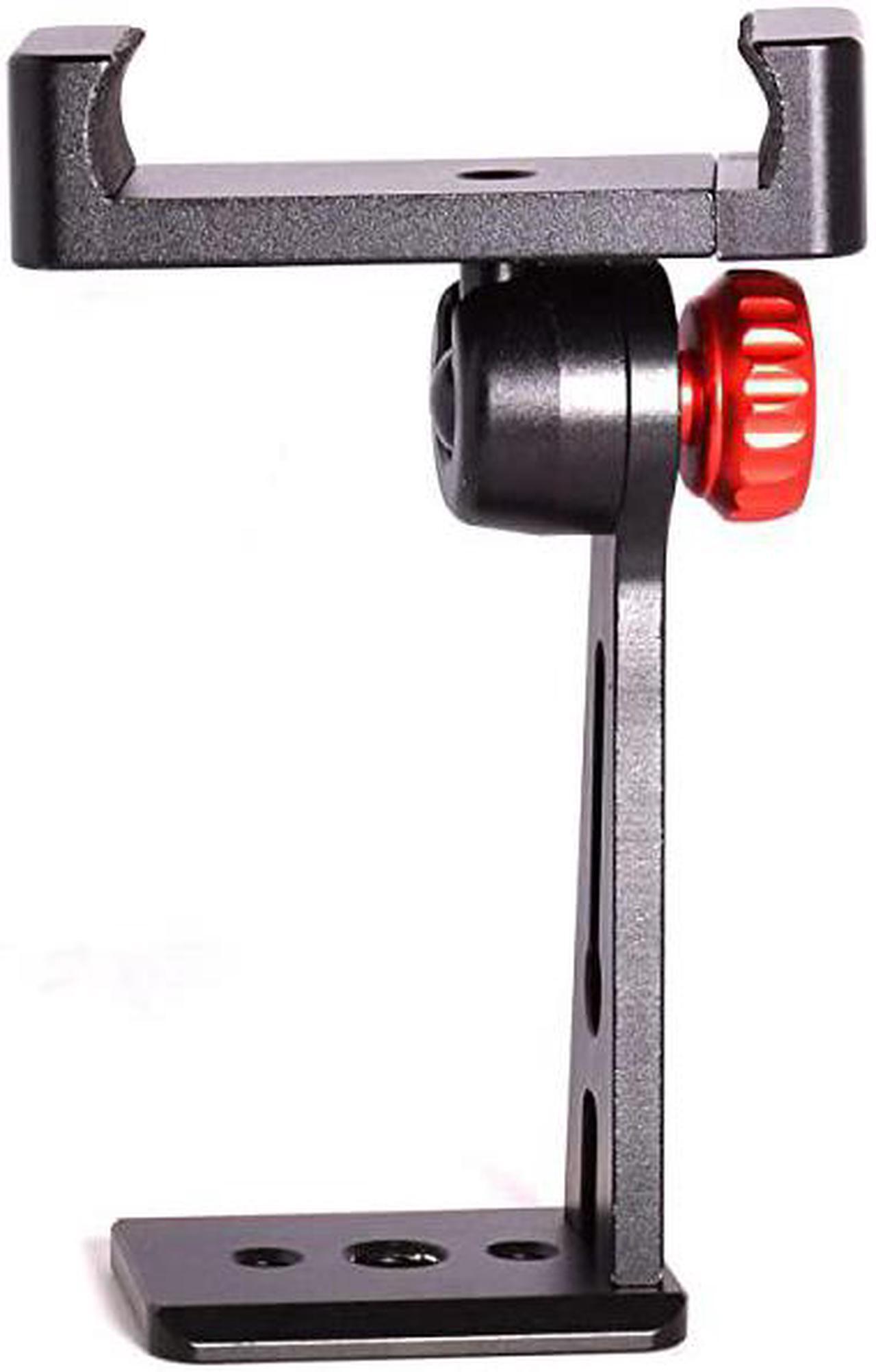 Alt view image 7 of 7 - Phone Holder for Tripod Metal Cellphone Tripod Adapter 360 Degree Rotation Vertical Video Smartphone Bracket Clip Compatible with iPhone X XS XR 8 Samsung Galaxy S10 S9+ Huawei Black C18