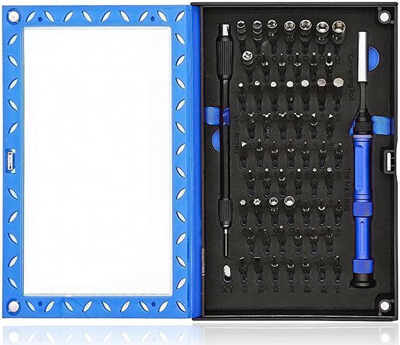 Main image of 63 in 1 Precision Screwdriver Set with 59 Magnetic Driver Bits Small Electronic Repair Tool Kit for MacbookIphoneComputerLaptopXboxNintendo WiiThomas Toys
