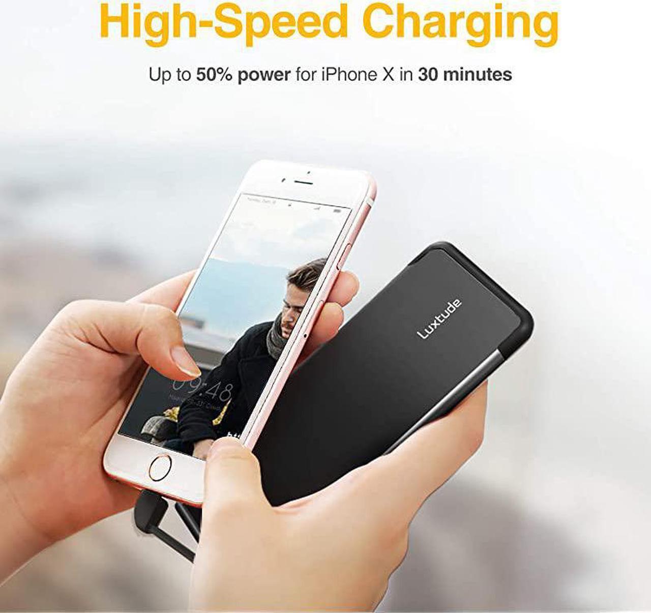 Alt view image 5 of 7 - PowerEasy Portable Charger for iPhone Apple Certified Power Bank 5000mAh Ultra Slim External Battery Pack Built in Lightning Cable Fast Charging Portable Phone Charger for iPhone11XSX86