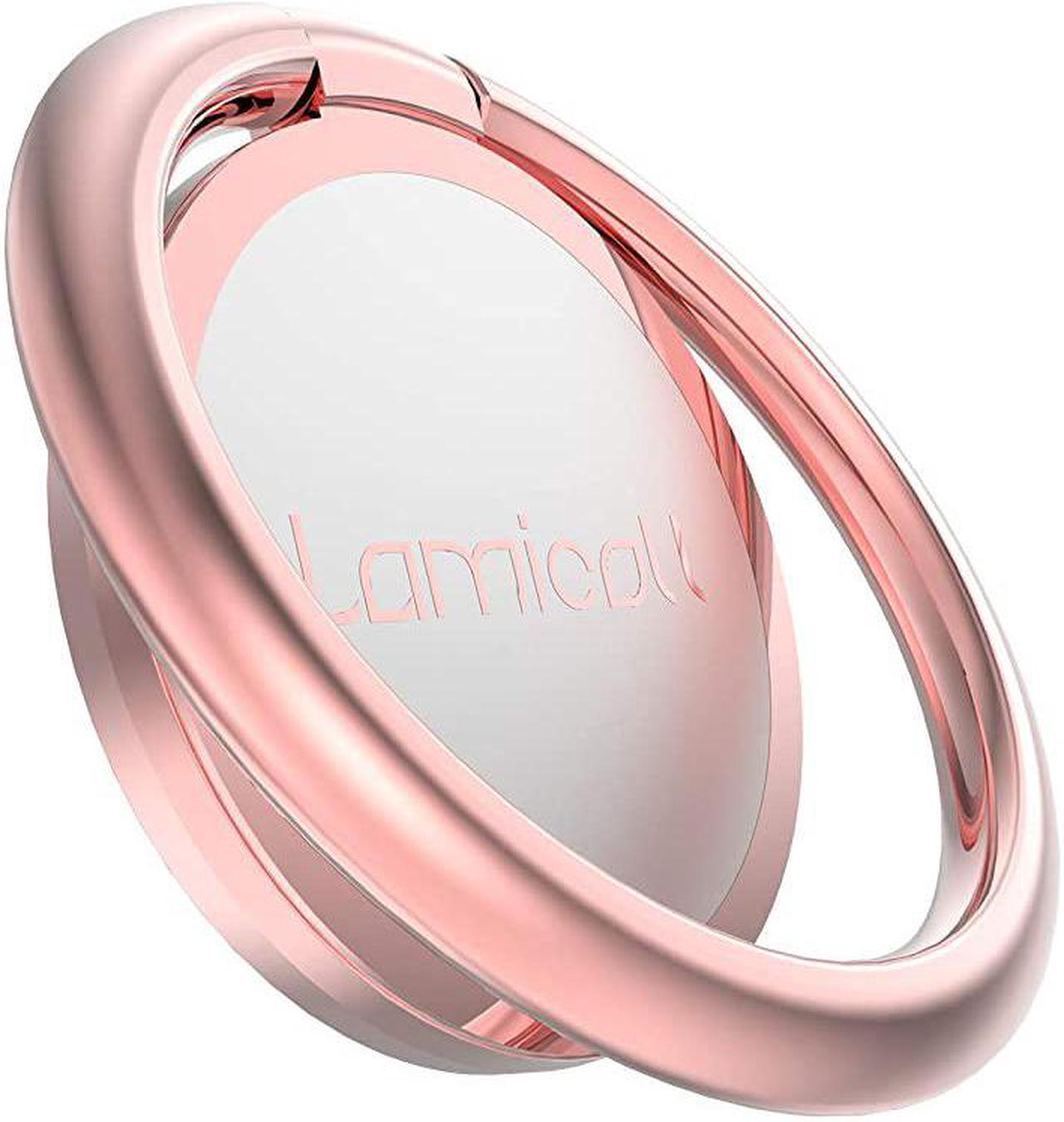 Main image of Phone Ring Holder  Finger Ring Stand Universal Cell Phone Cradle Kickstand Compatible with iPhone Xs Max XR X 8 7 6 6s Plus 5s Samsung Galaxy S8 S7 S6 All Android Smartphone Rose Gold
