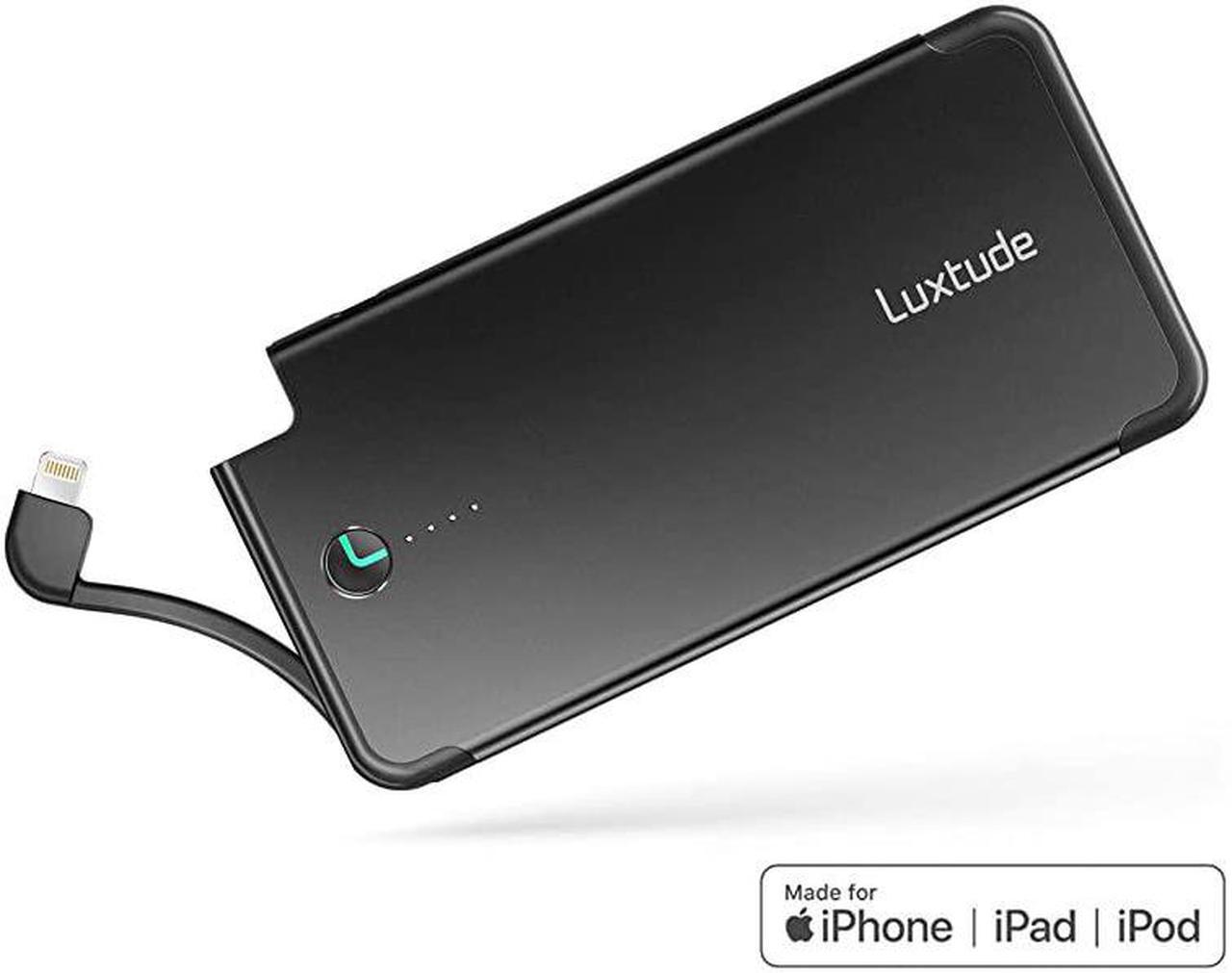 Main image of PowerEasy Portable Charger for iPhone Apple Certified Power Bank 5000mAh Ultra Slim External Battery Pack Built in Lightning Cable Fast Charging Portable Phone Charger for iPhone11XSX86