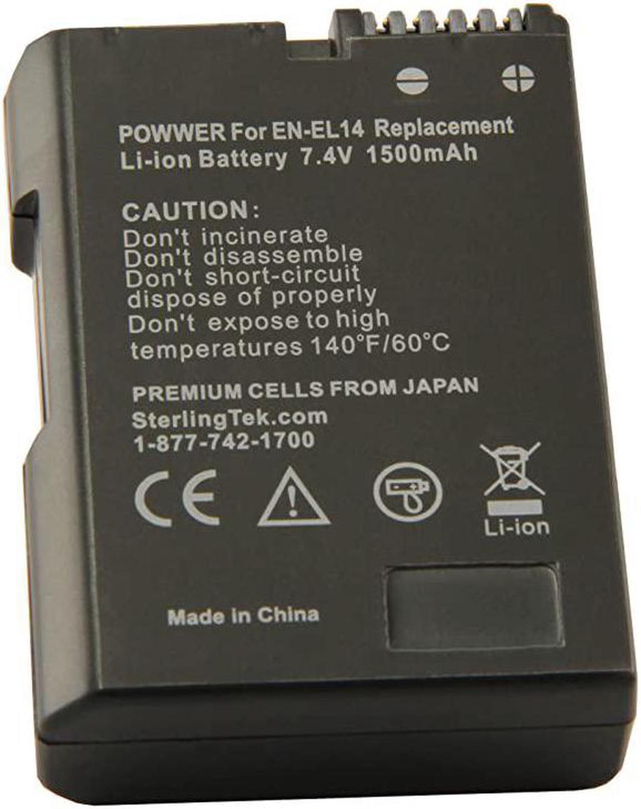 Main image of ENEL14 ENEL14a Battery for Nikon D3400 D5600 D3500 D3200 D3300 D5300 D5100 D3100 D5200 Cameras and Grips