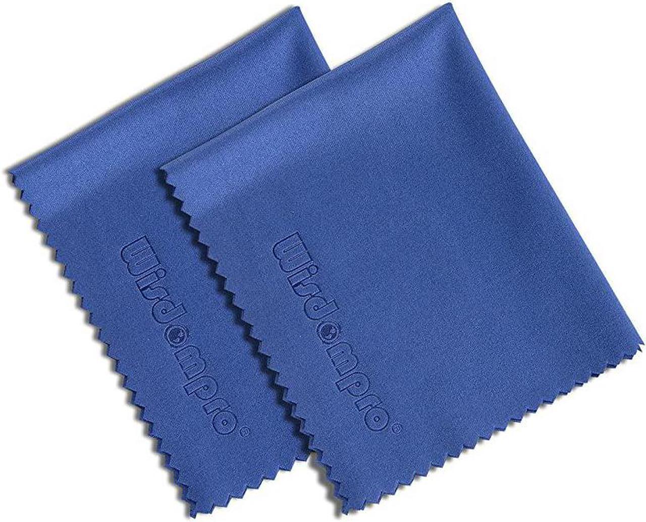 Alt view image 2 of 7 - 8-Pack Microfiber Cleaning Cloth for Camera Lens, Glass, Lenses, Phone, iPhone, iPad, Tablet, Laptop, LCD TV, Computer Screen, Monitor and Other Delicate Surface - Blue (6 x 7 Inches)