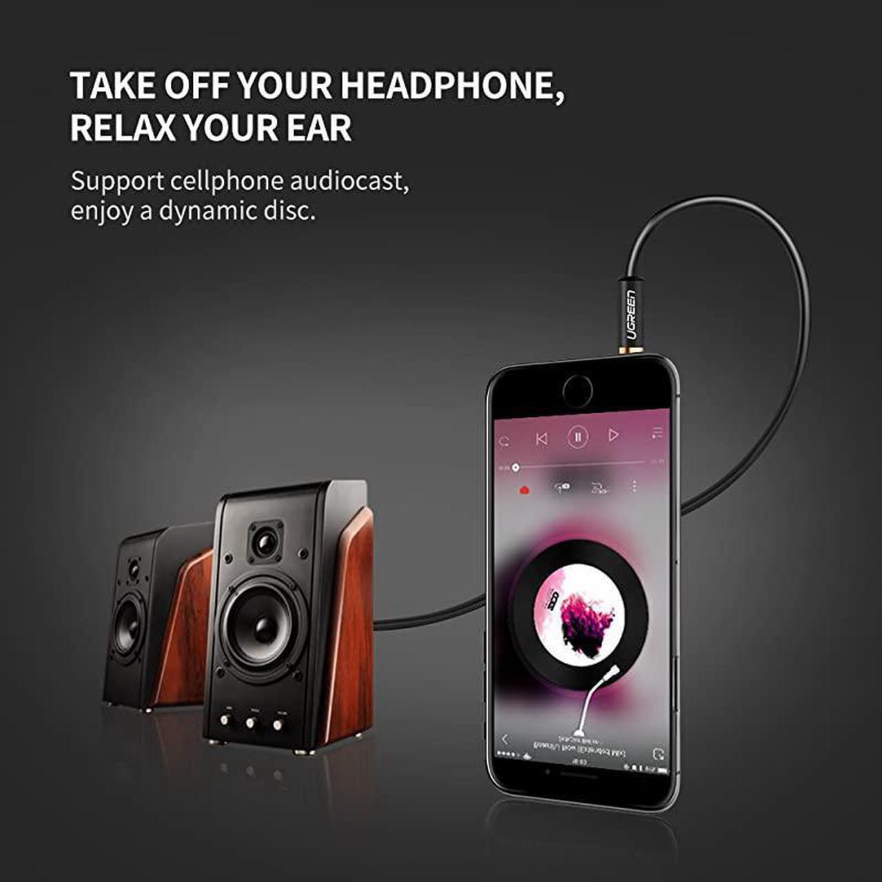 Alt view image 3 of 7 - 3.5MM Male to 2 RCA Female Jack Stereo Audio Cable Y Adapter Gold Plated Compatible for iPhone iPod iPad MP3 Tablets HiFi Stereo System Computer Sound Speaker