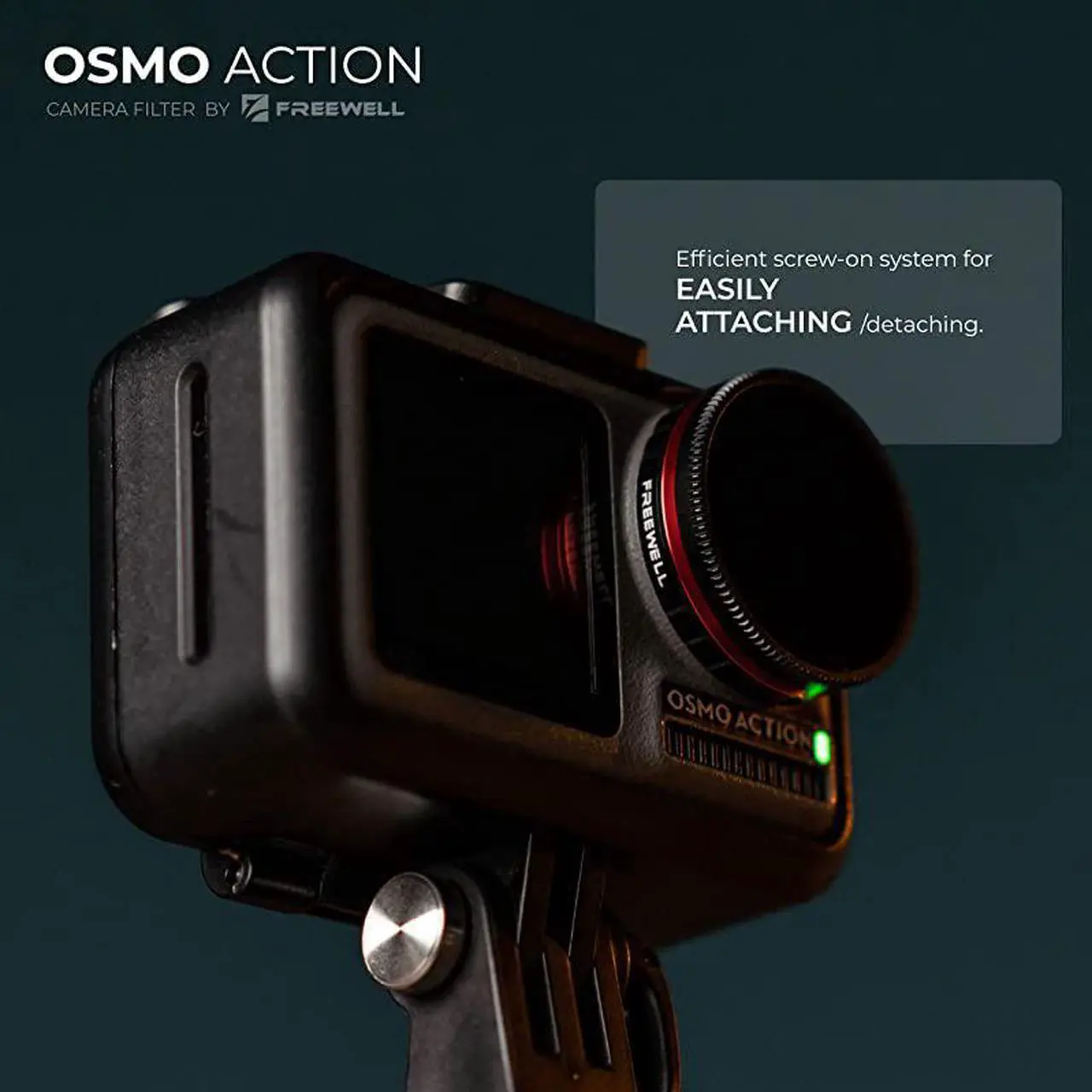 Alt view image 3 of 3 - Neutral Density ND8 Camera Lens Filter Compatible with DJI Osmo Action Camera
